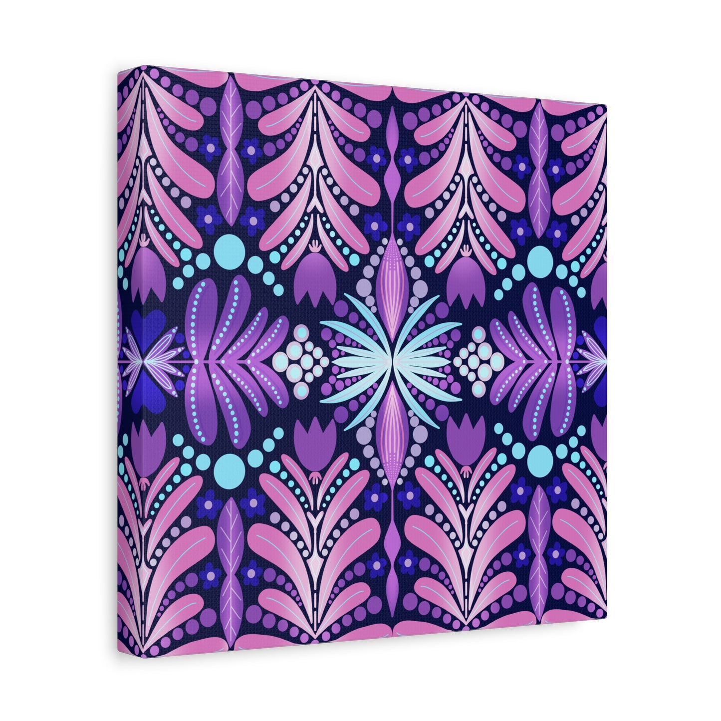 Vibrant Floral Canvas Wall Art - Stretched Matte Print