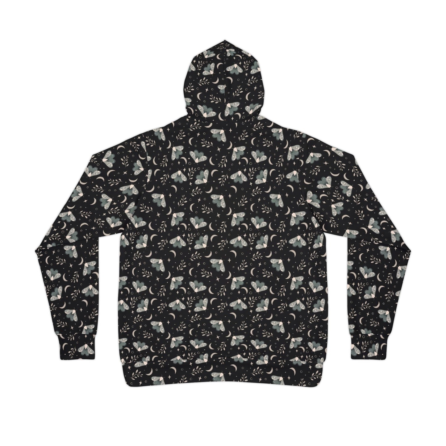 Witchy Moth Athletic Hoodie by Anndria