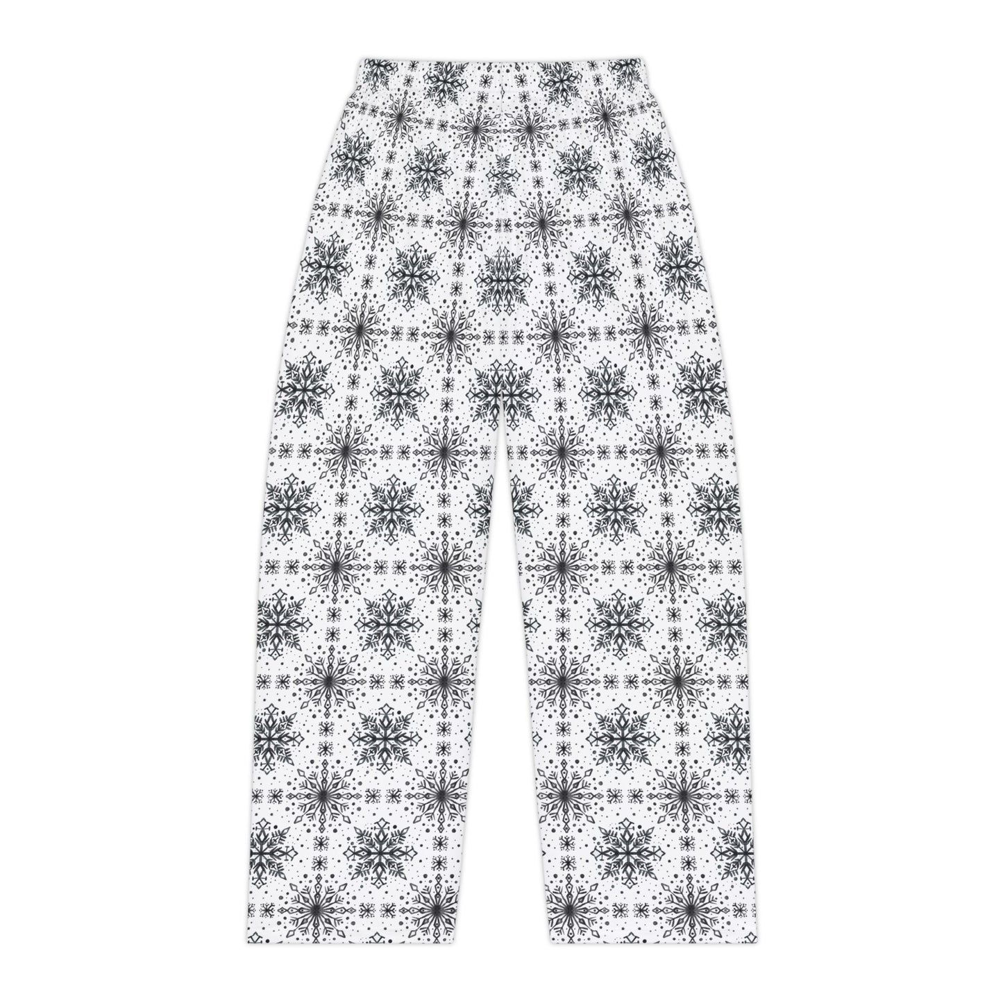 Snowflake Pajama Pants by Anndria - Black and White