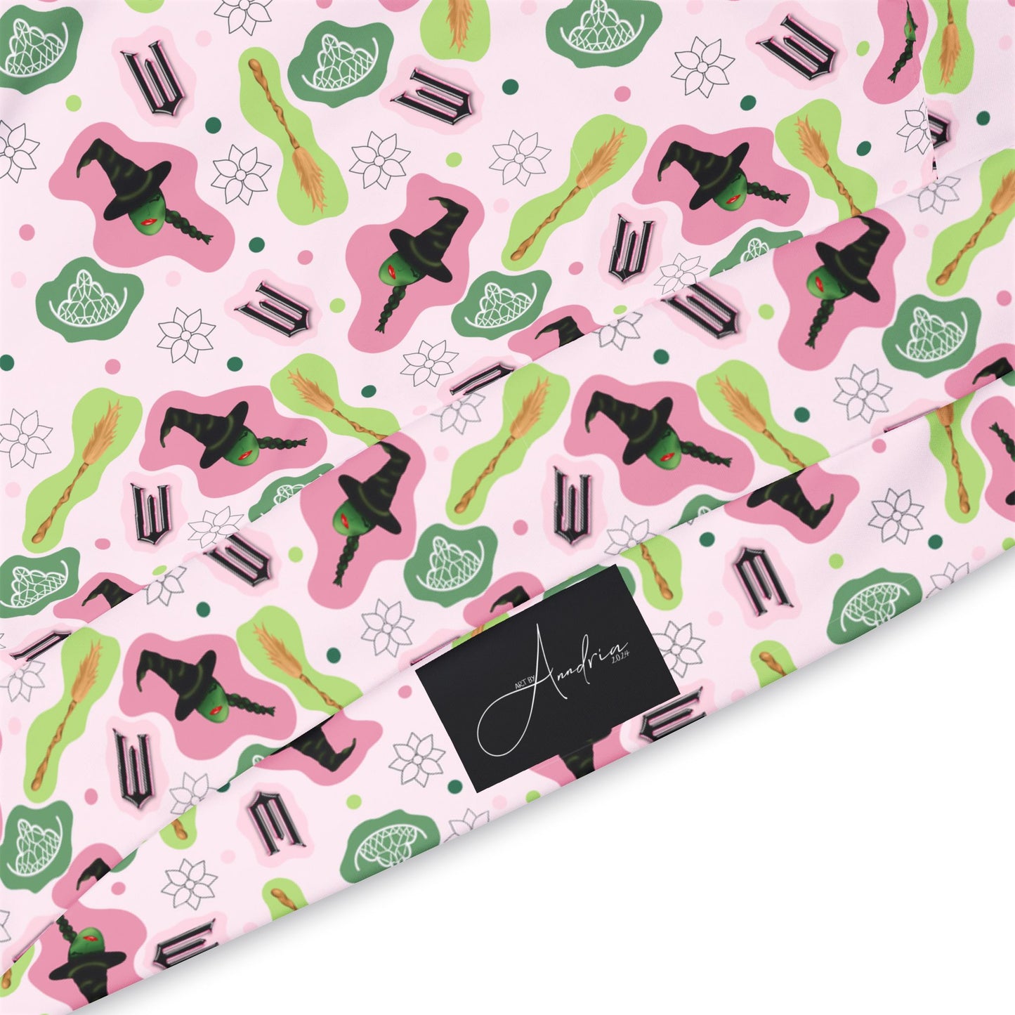 Wicked Athletic Hoodie with Anndria's Themed Pattern - Pink