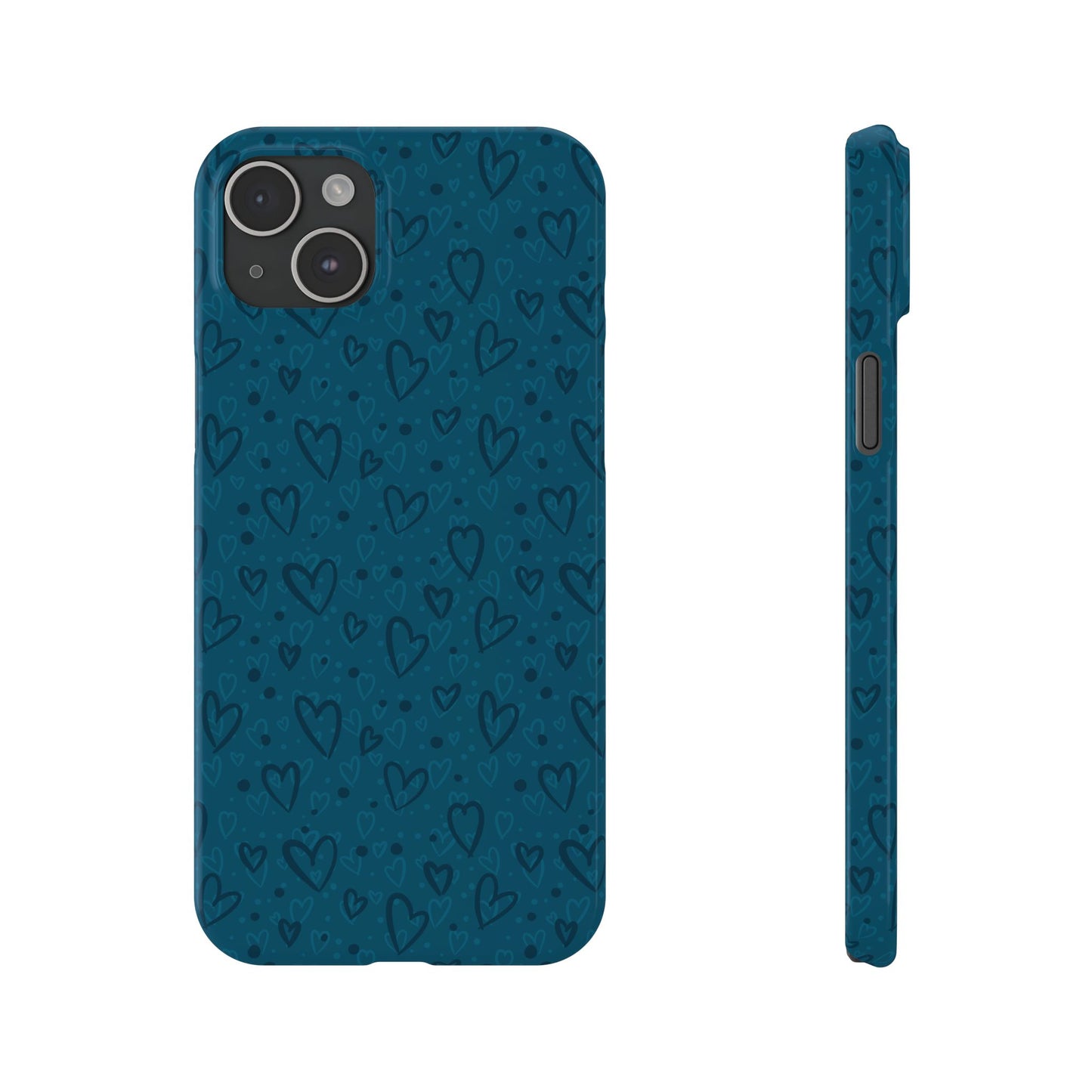 Heart Patterns Slim Phone Case - Stylish and Protective Mobile Cover