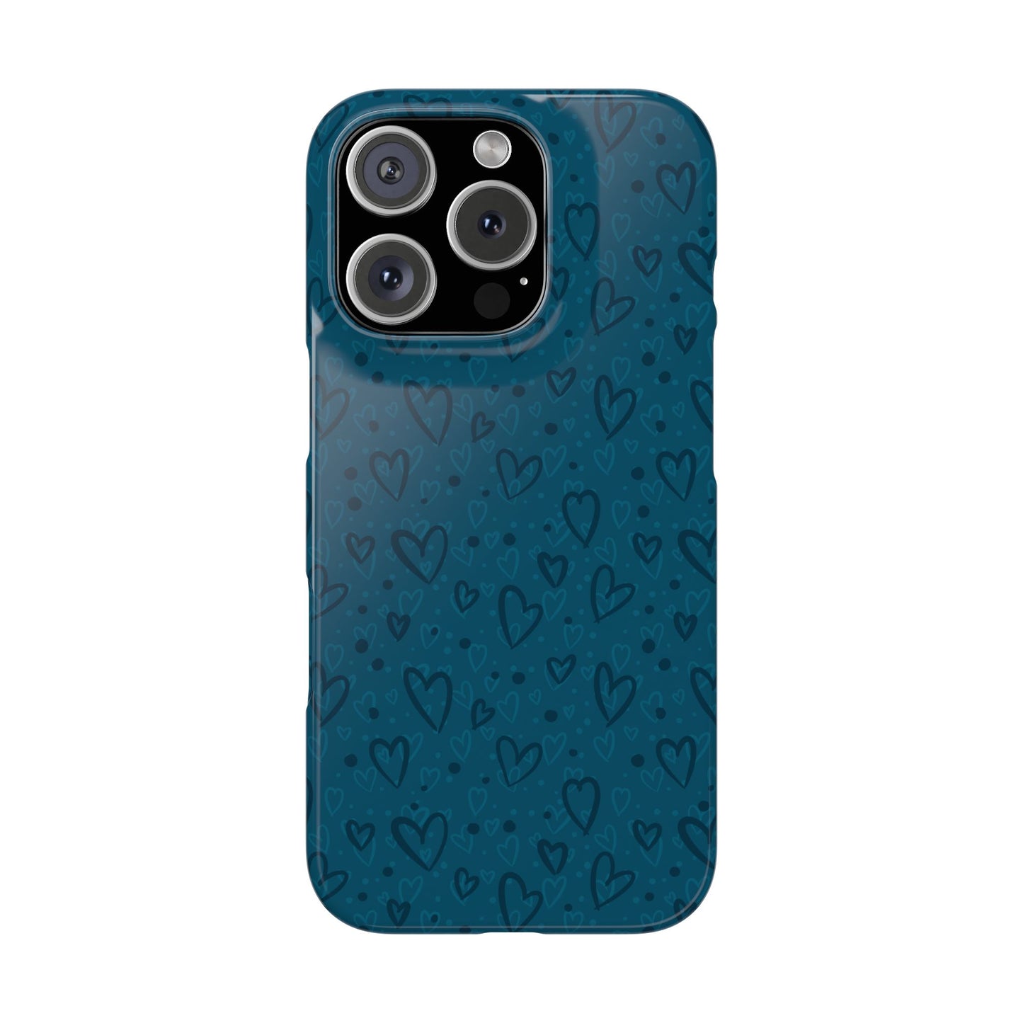 Heart Patterns Slim Phone Case - Stylish and Protective Mobile Cover