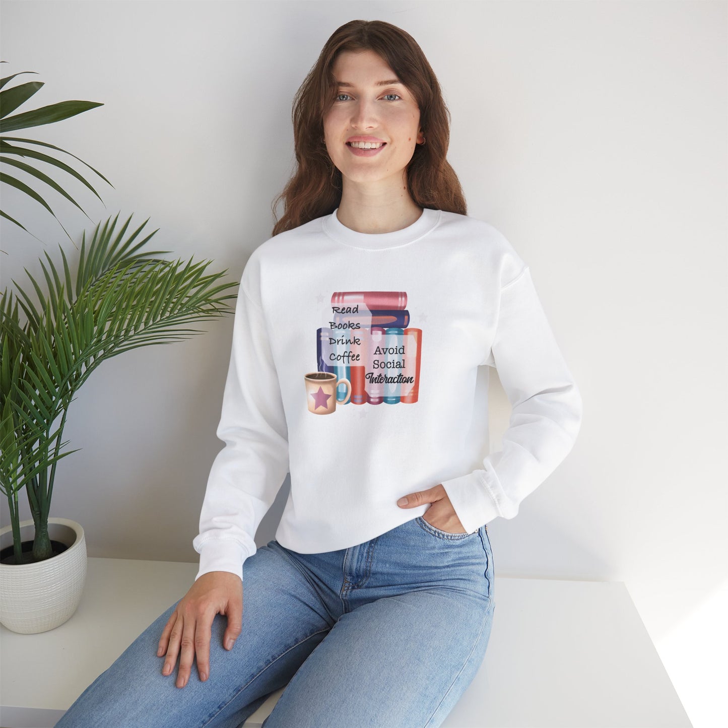 Bookworm Coffee Lover Unisex Sweatshirt