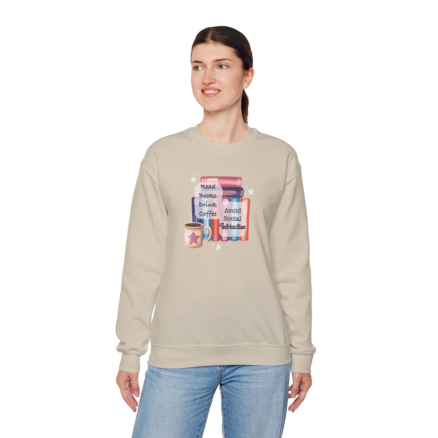 Bookworm Coffee Lover Unisex Sweatshirt