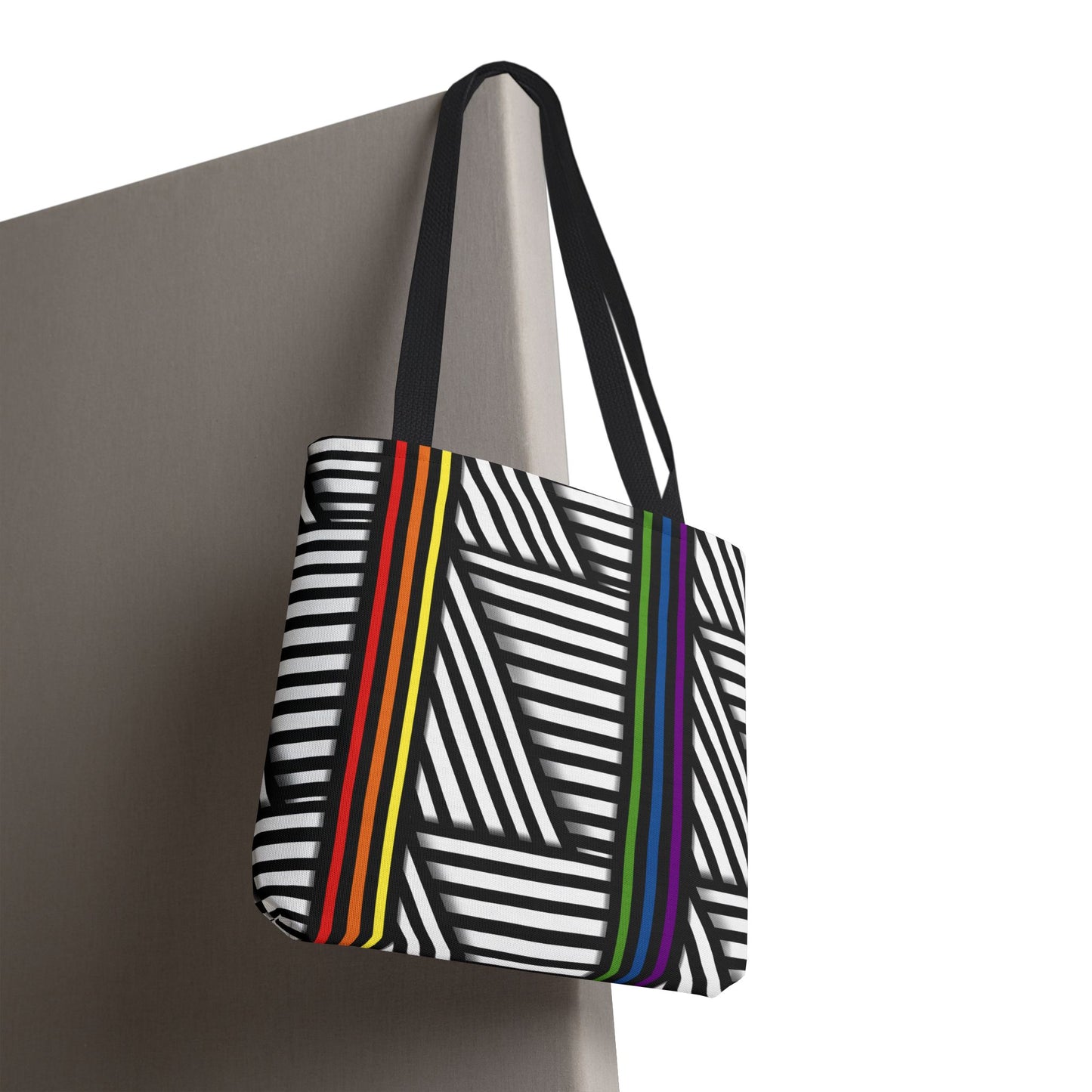 Colorful Striped Pride Tote Bag - Stylish & Versatile for Everyday Use