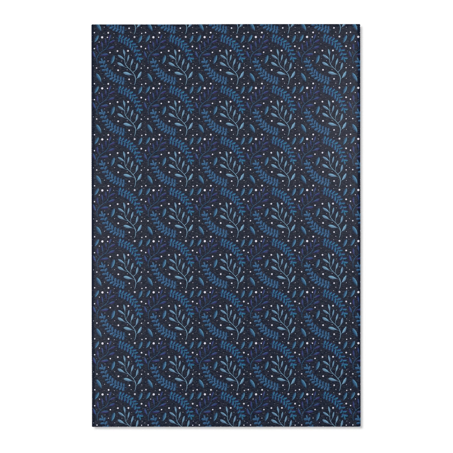 Area Rugs - Midnight Blue Forest Design by Anndria