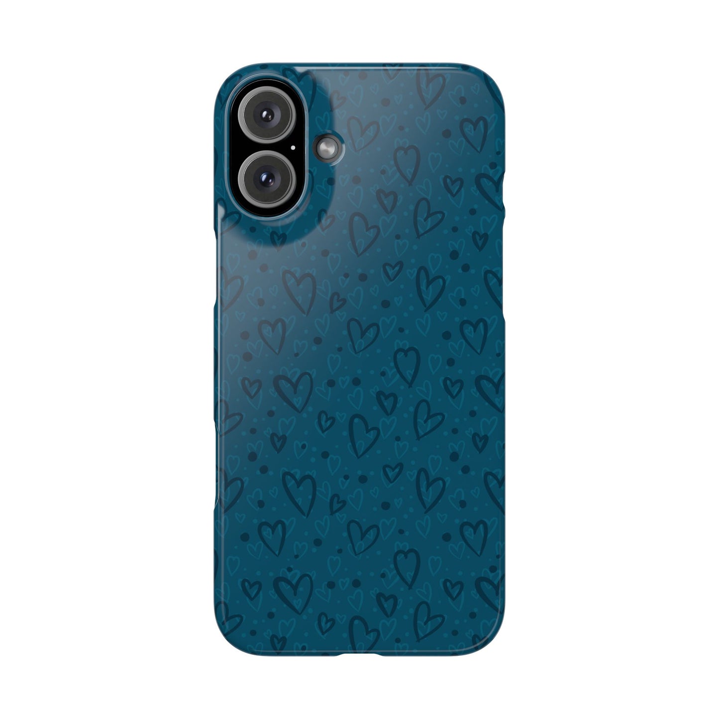 Heart Patterns Slim Phone Case - Stylish and Protective Mobile Cover