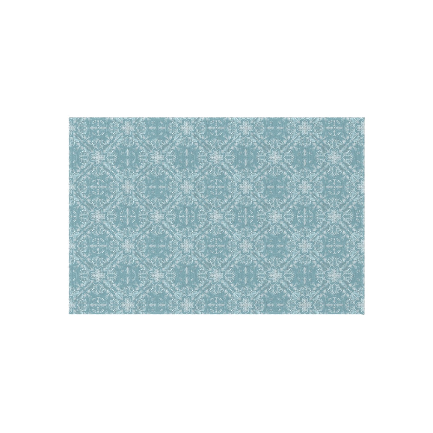 Elegant Outdoor Rug - Floral Pattern for Patio & Garden Decor