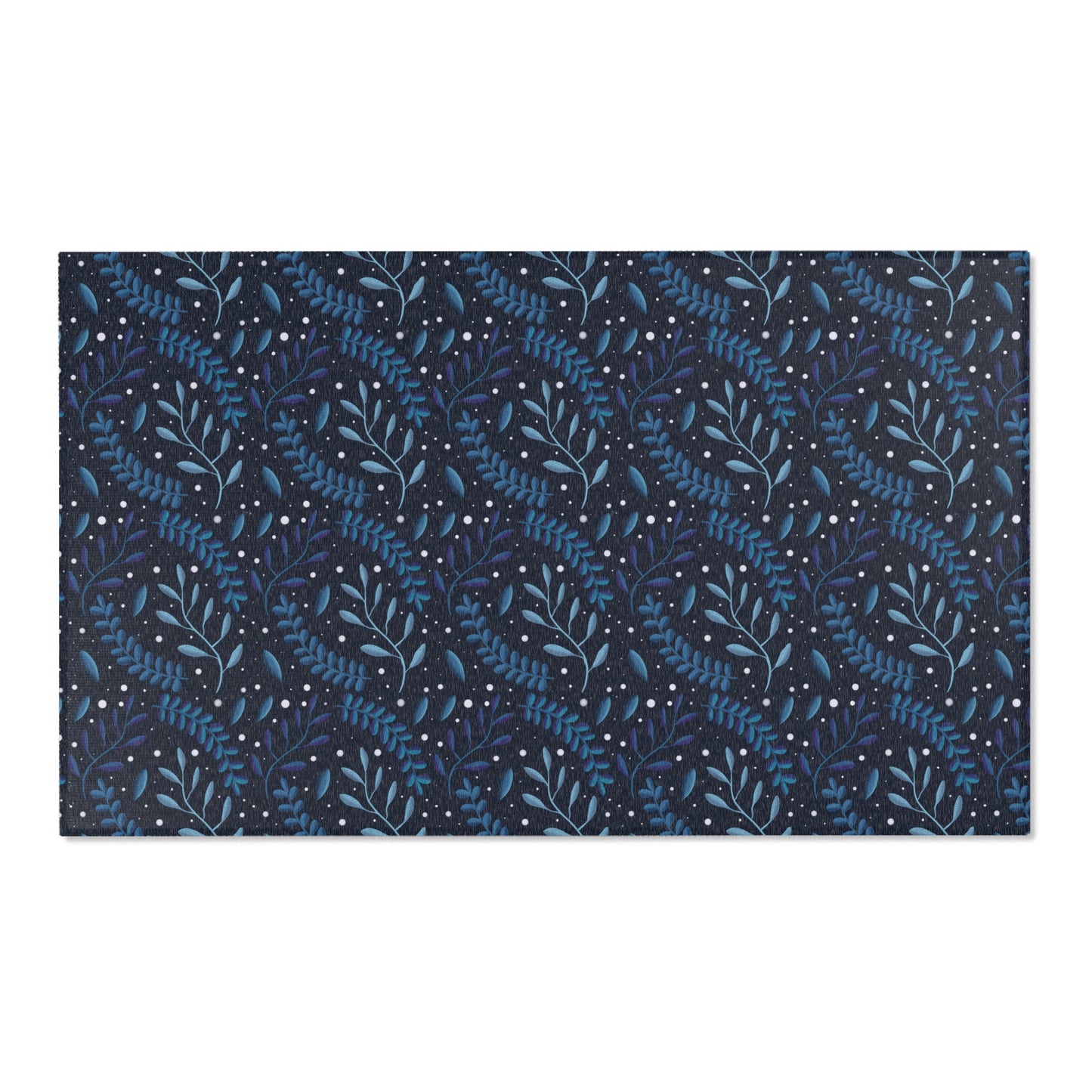 Area Rugs - Midnight Blue Forest Design by Anndria