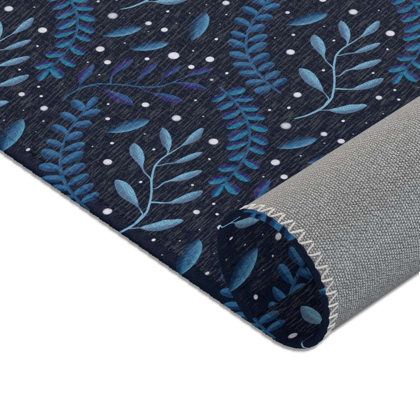 Area Rugs - Midnight Blue Forest Design by Anndria