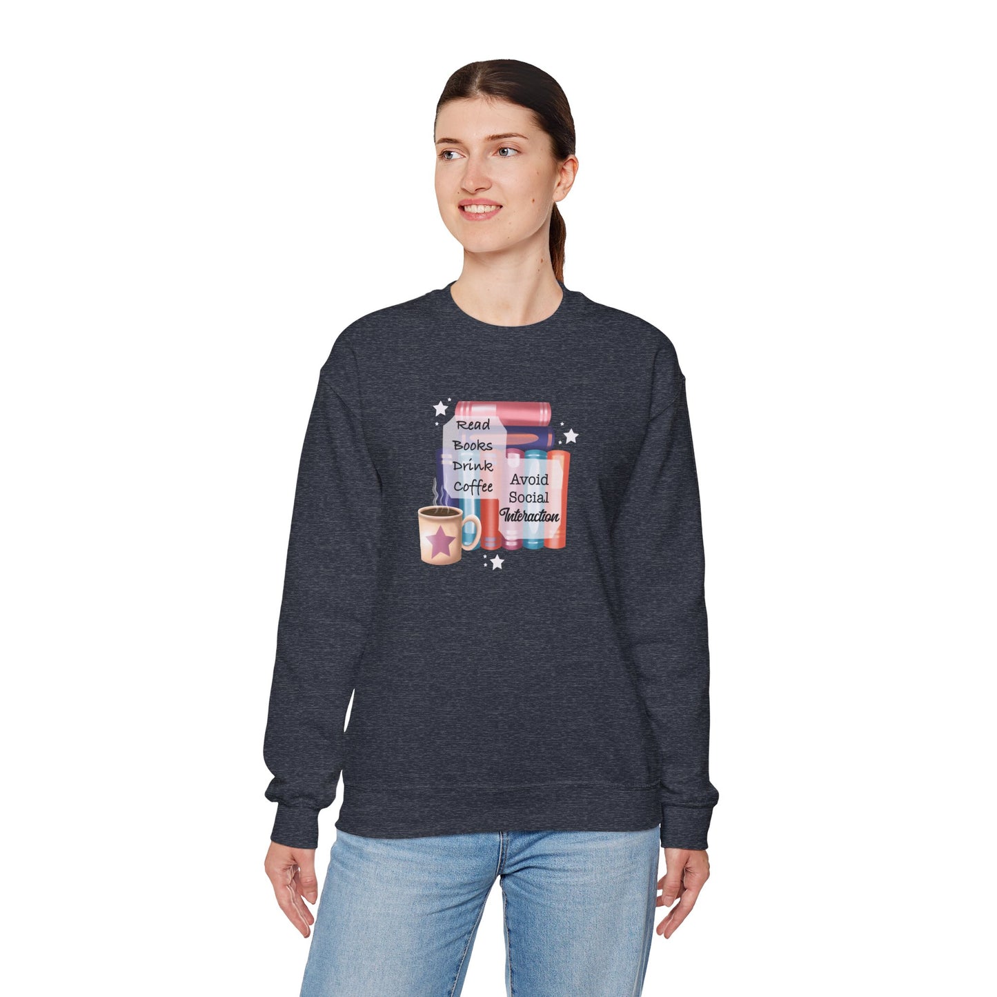 Bookworm Coffee Lover Unisex Sweatshirt