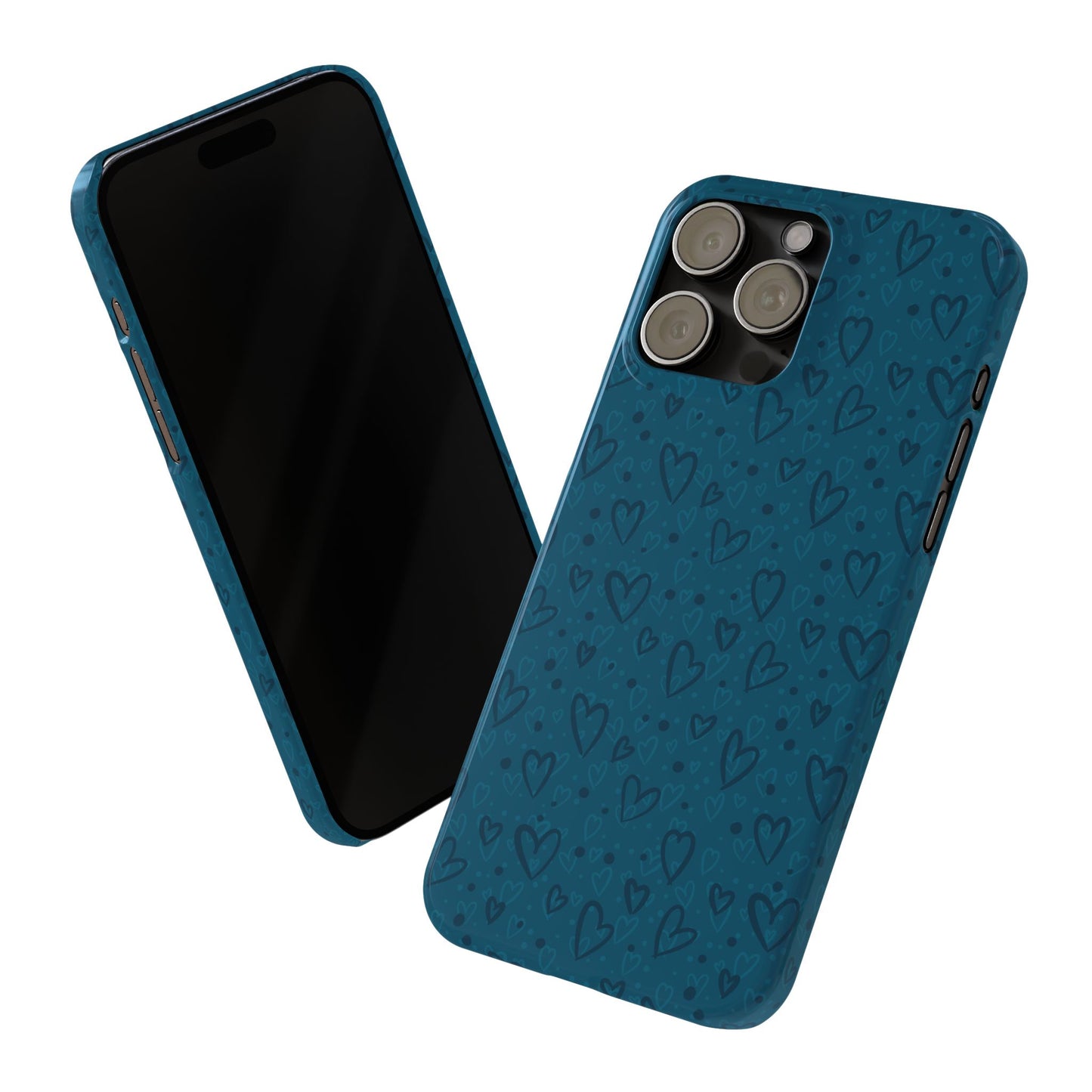 Heart Patterns Slim Phone Case - Stylish and Protective Mobile Cover