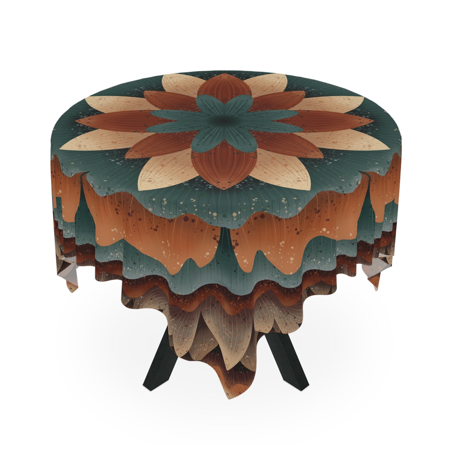 Harvest Harmony Tablecloth | Artistic 55.1" x 55.1" Tablecloth by Anndria | Full-Print, Soft & Lightweight