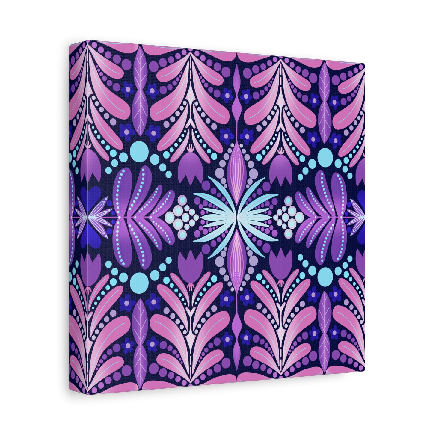 Vibrant Floral Canvas Wall Art - Stretched Matte Print