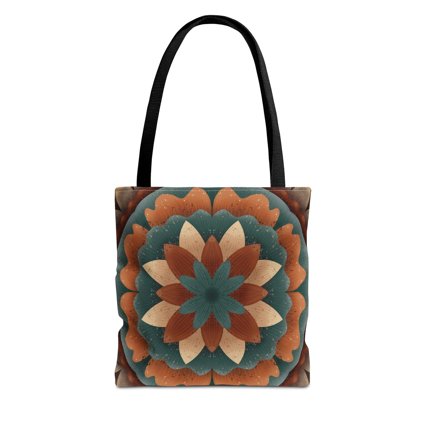 Harvest Harmony Mandala Tote Bag, Fall Vibes Market Bag, Boho Eco-Friendly Shopping Tote, Mandala Print Shoulder Bag, Hippie Reusable