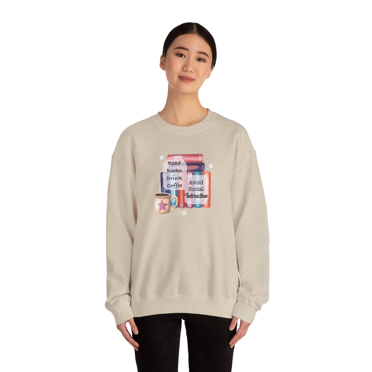 Bookworm Coffee Lover Unisex Sweatshirt