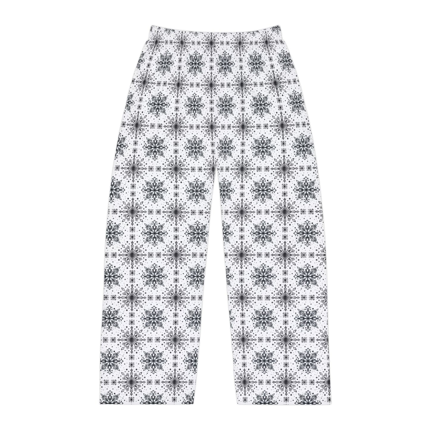 Snowflake Men's Pajama Pants - Watercolor Design by Anndria