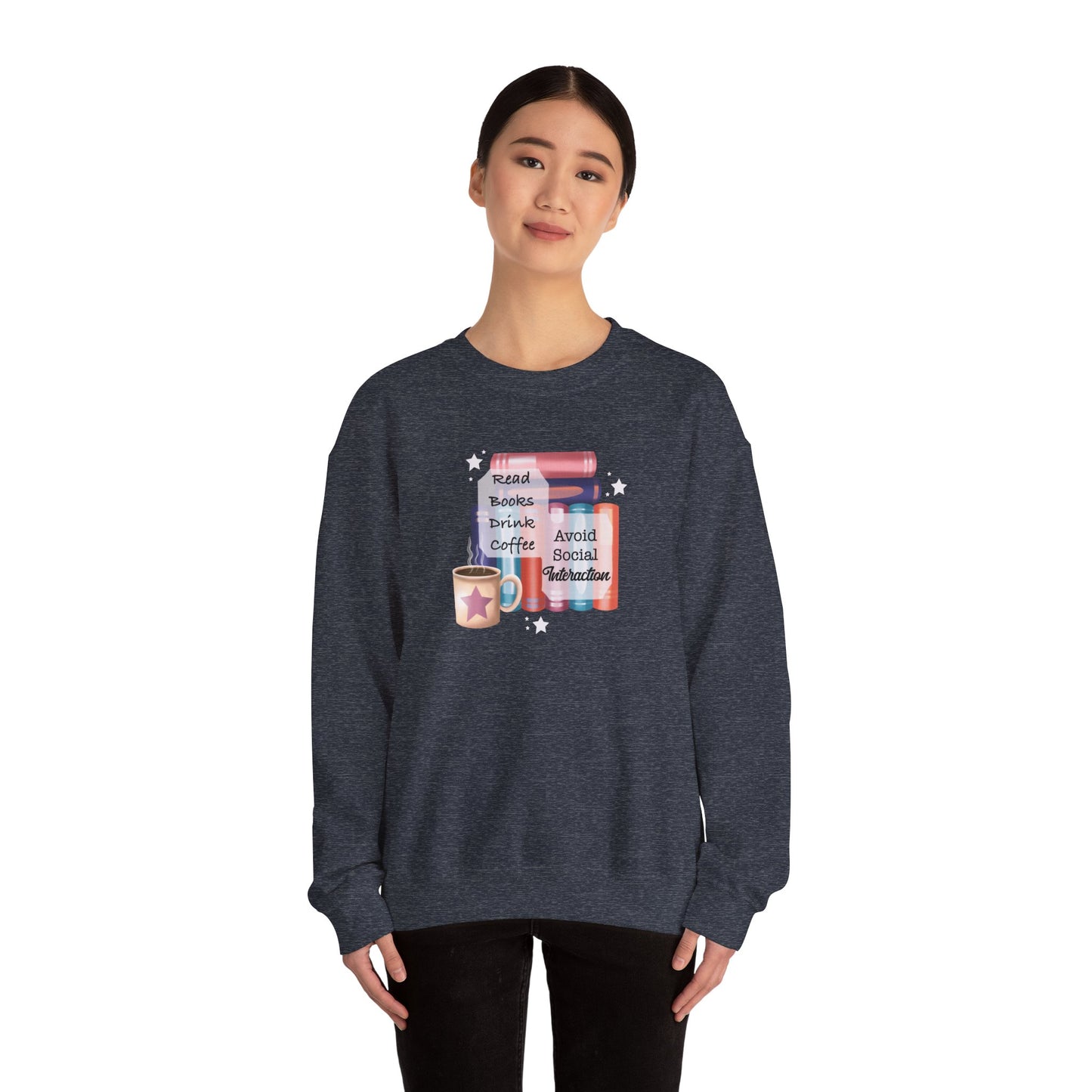 Bookworm Coffee Lover Unisex Sweatshirt