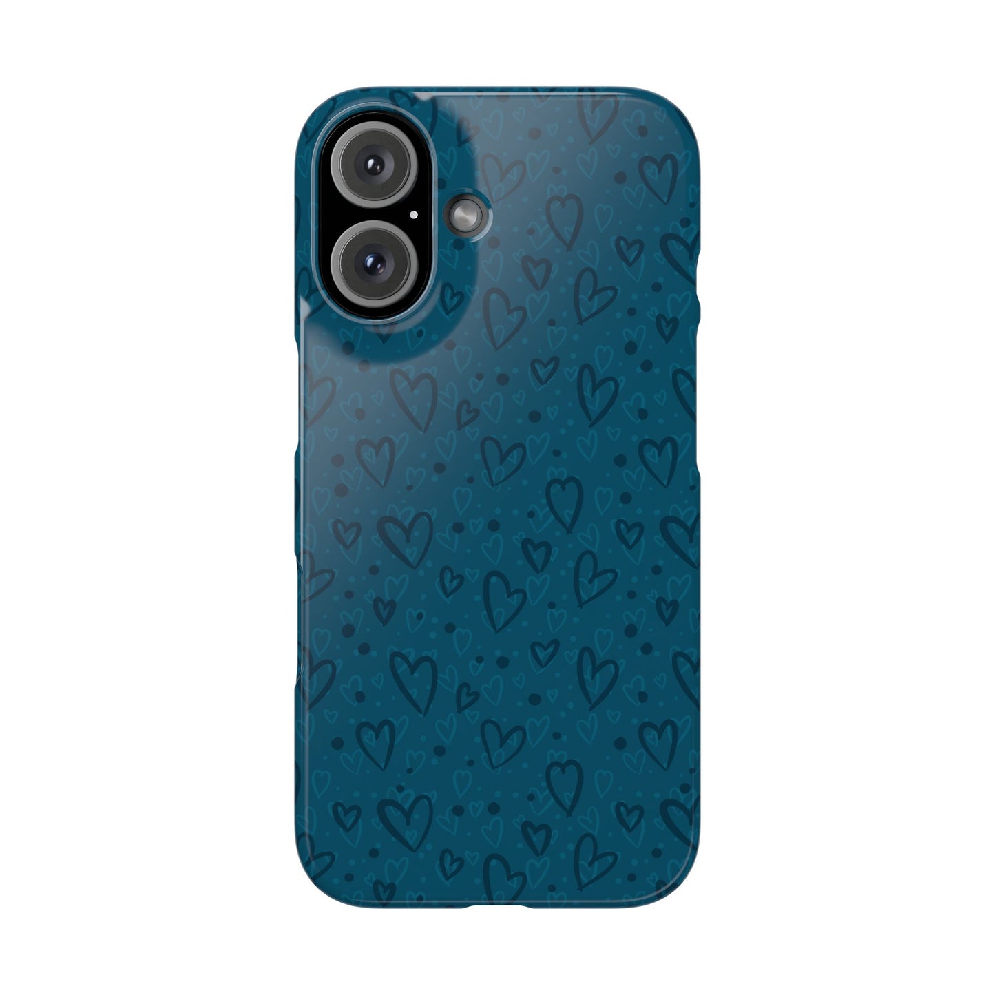 Heart Patterns Slim Phone Case - Stylish and Protective Mobile Cover