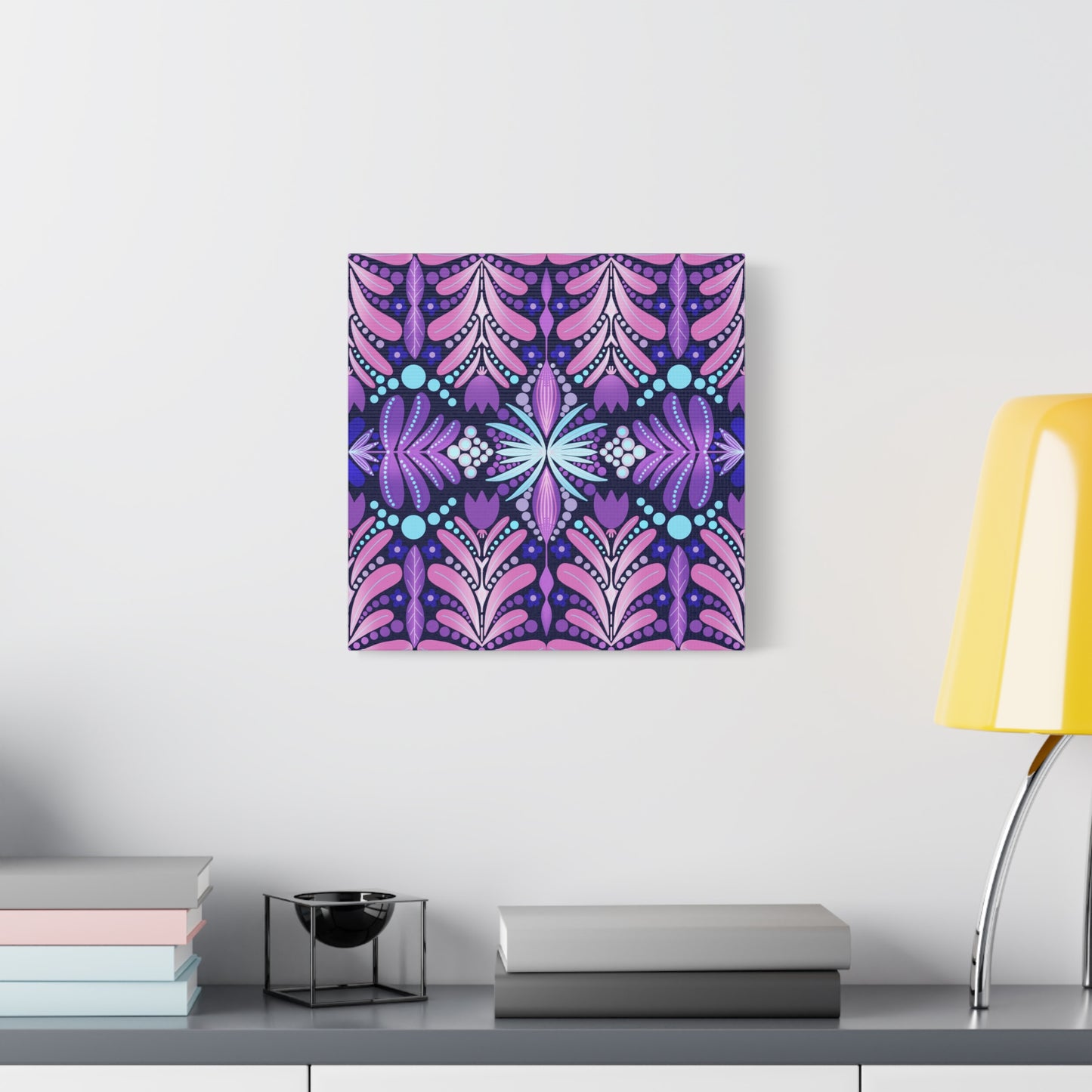 Vibrant Floral Canvas Wall Art - Stretched Matte Print