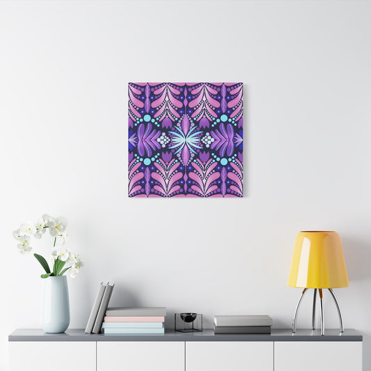 Vibrant Floral Canvas Wall Art - Stretched Matte Print