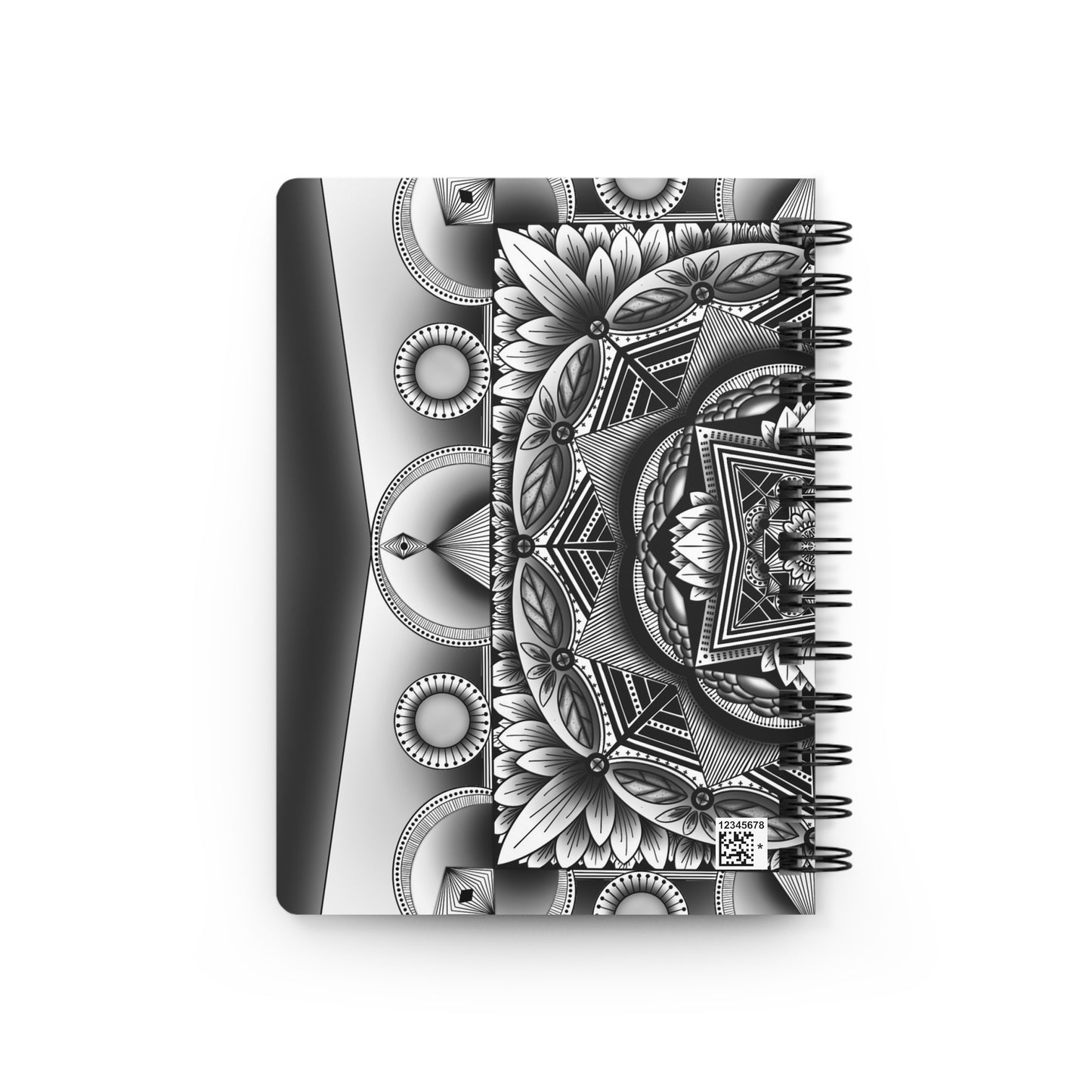 Mandala Art Journal, Meditation Notebook, Sketchbook, Coloring Diary, Black and White Design by Anndria