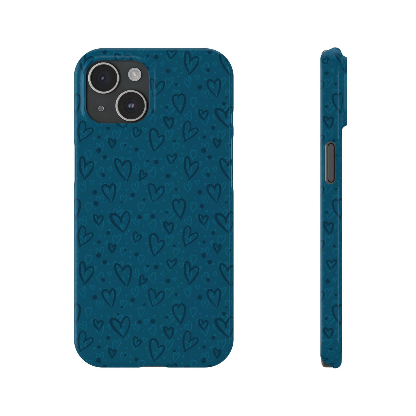 Heart Patterns Slim Phone Case - Stylish and Protective Mobile Cover