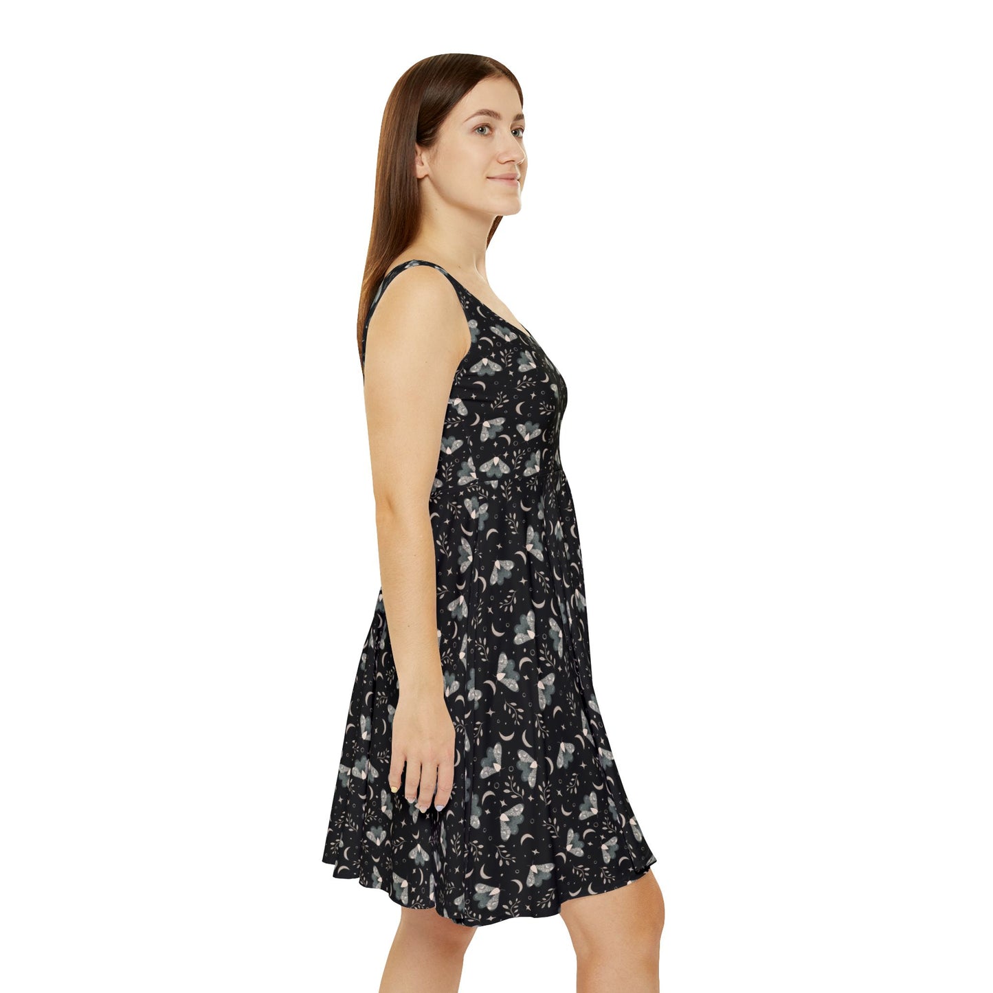 Moth Skater Dress - Witchy Aesthetic Design by Anndria