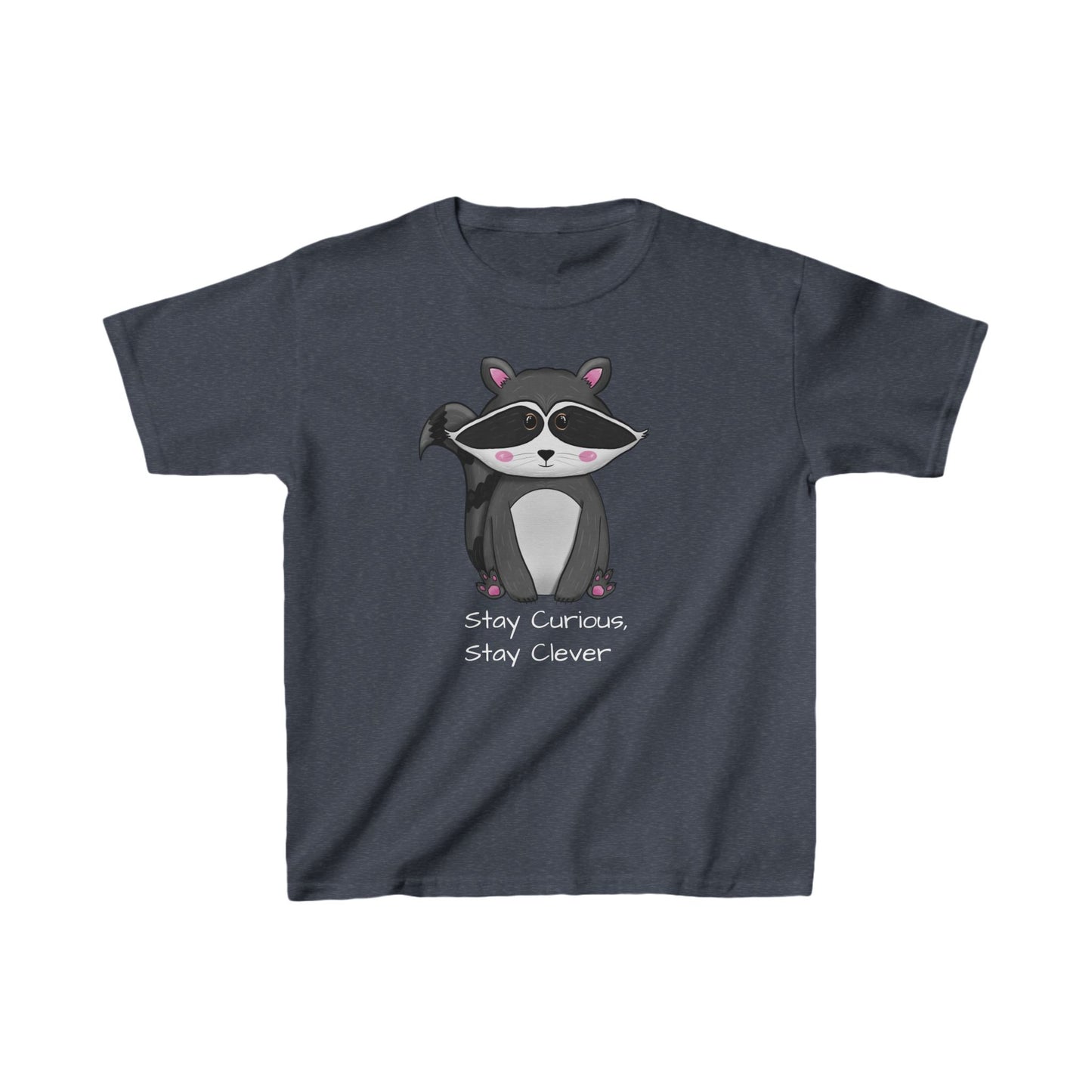 Raccoon Tee, Midnight Mischief, Kids Shirt, Children's Clothing, Cute Animal Illustration, Anndria Design