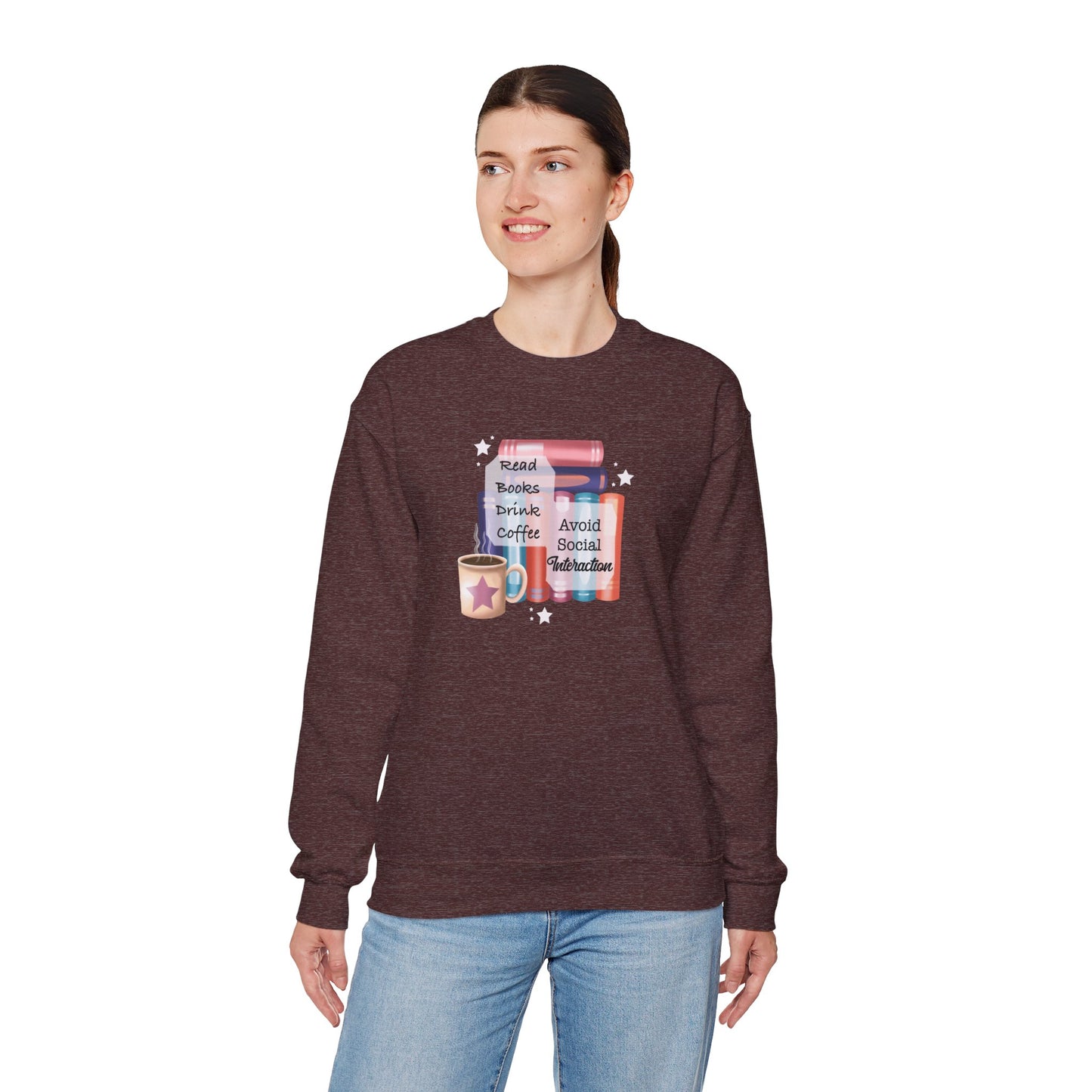 Bookworm Coffee Lover Unisex Sweatshirt