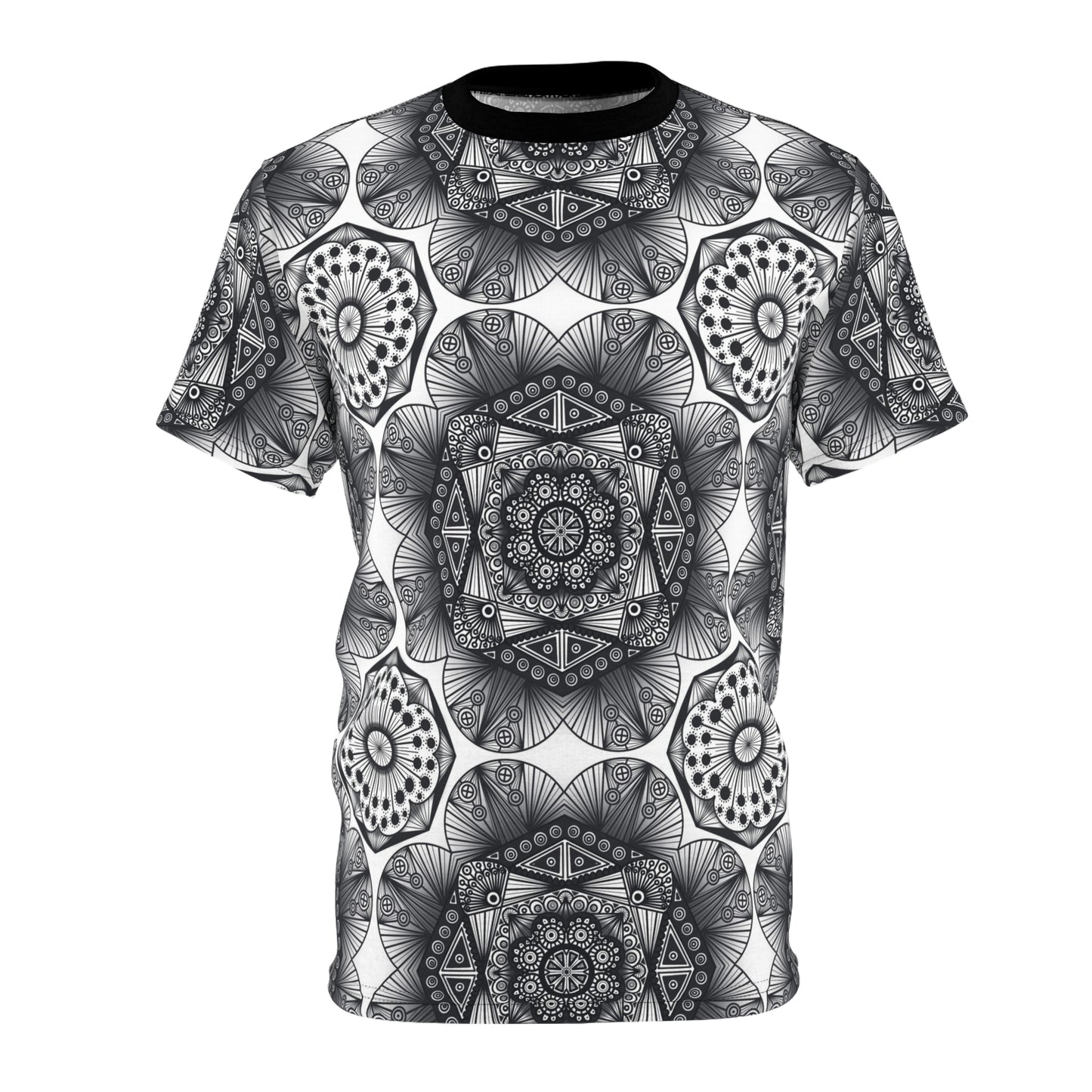 Kaleidoscope Visions Unisex Tee, Mandala T-Shirt, Abstract Art Shirt, Colorful Graphic Top, Festival Clothing
