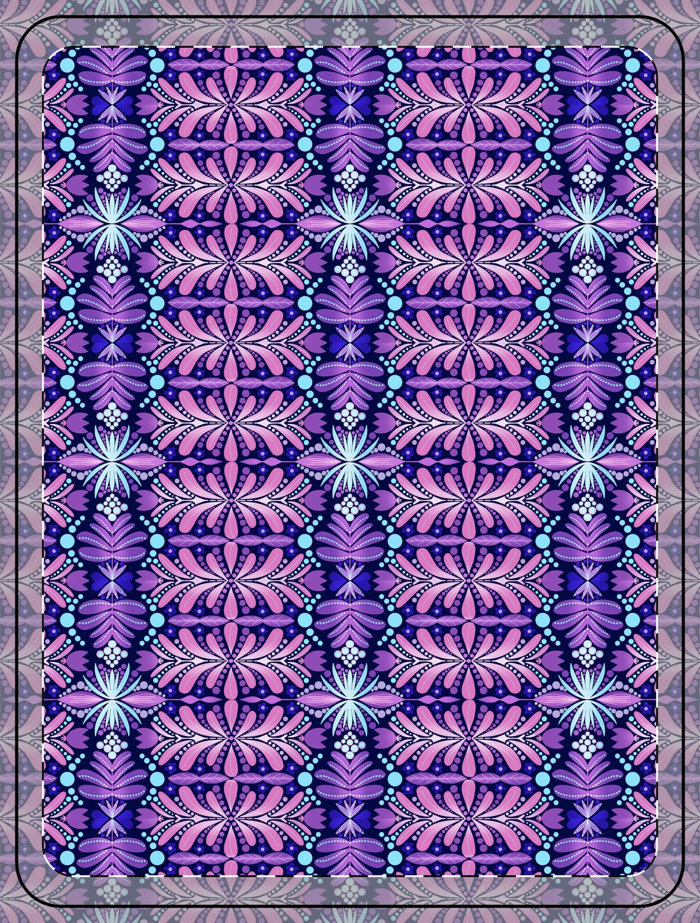 Vibrant Floral Pixel Fleece Blanket – Cozy Home Decor for Comfort and Style