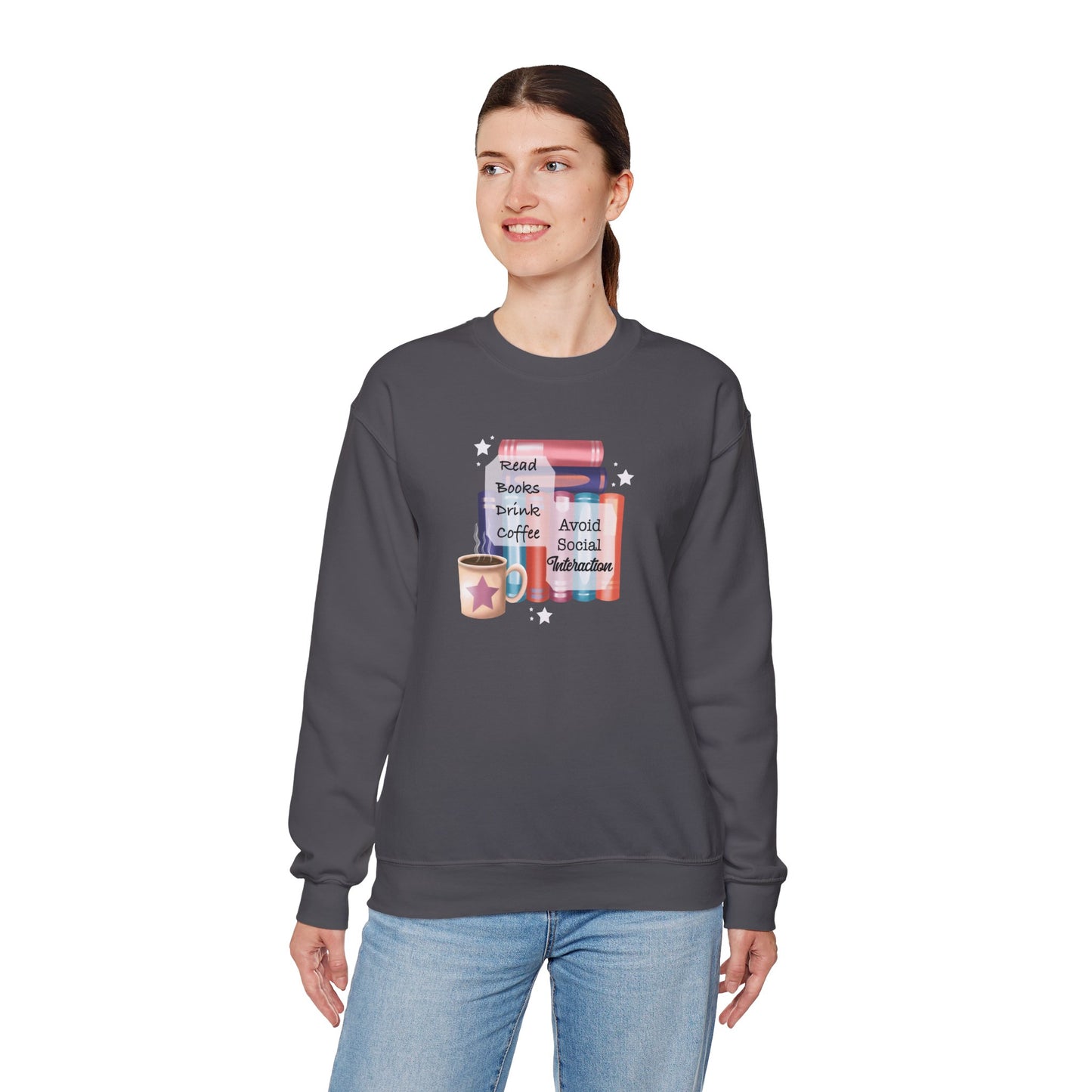 Bookworm Coffee Lover Unisex Sweatshirt