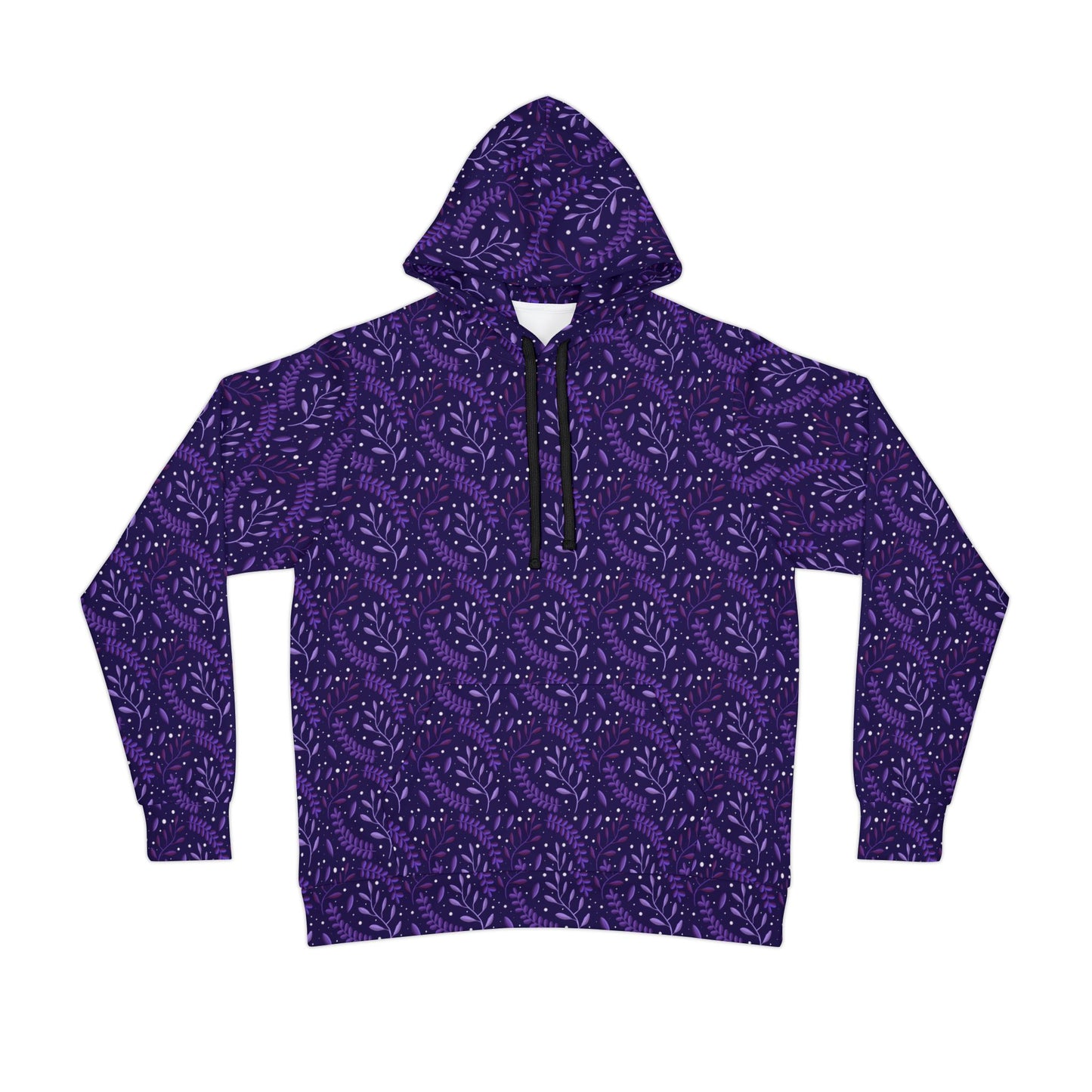 Cosmic Purple Forest 2 Athletic Hoodie by Anndria