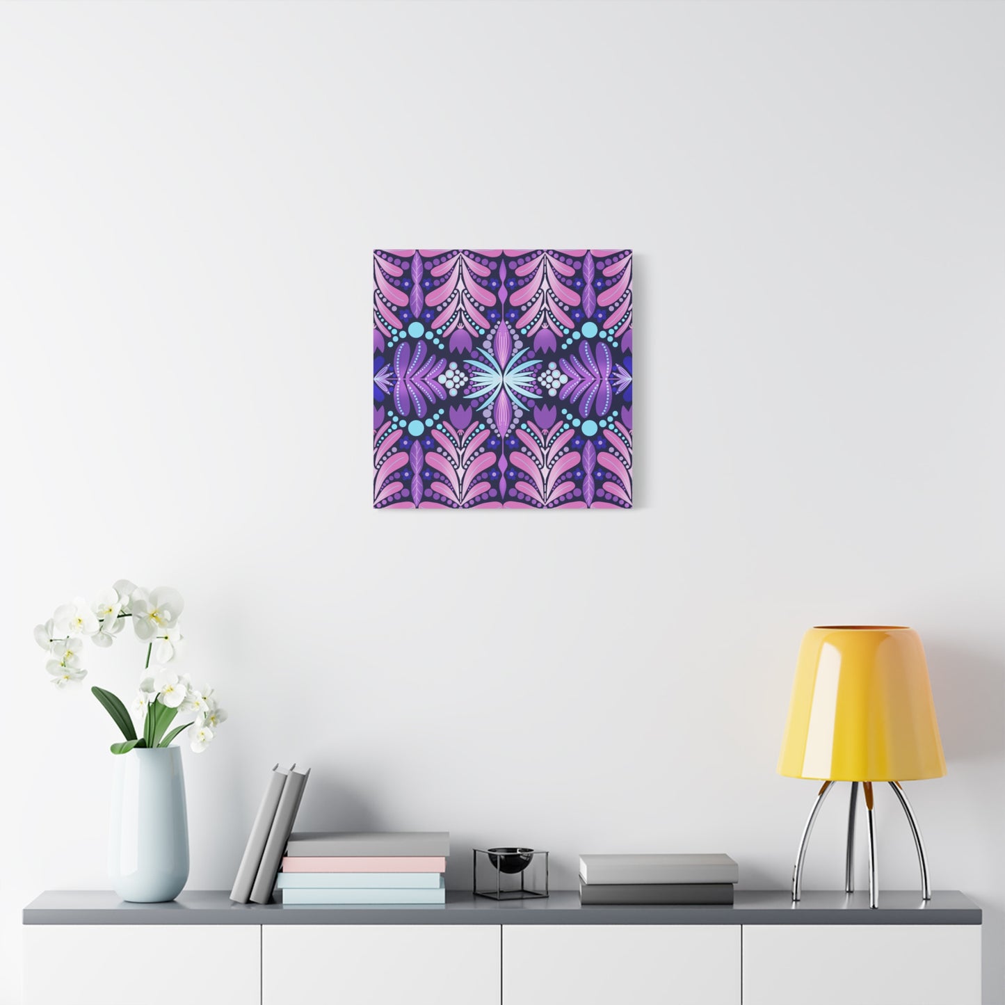 Vibrant Floral Canvas Wall Art - Stretched Matte Print