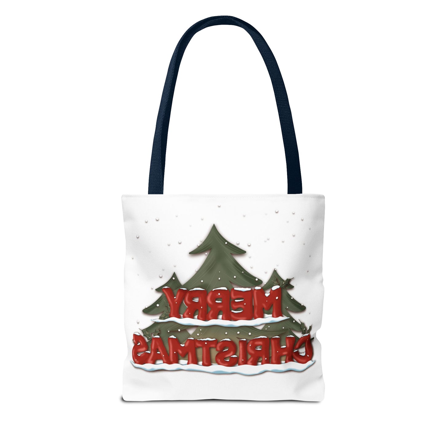 Christmas Tote Bag with Snow, Anndria Design