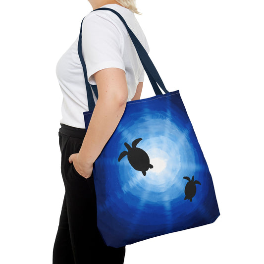 Tote Bag - Sea Turtles Swimming Hand Drawn by Anndria