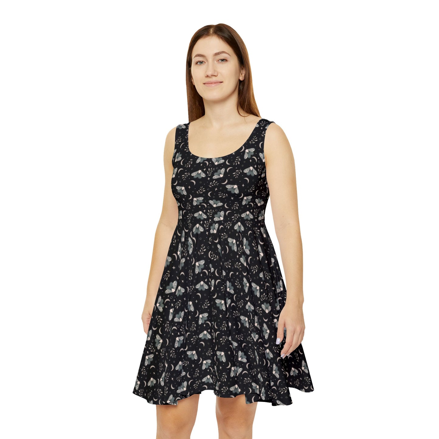 Moth Skater Dress - Witchy Aesthetic Design by Anndria