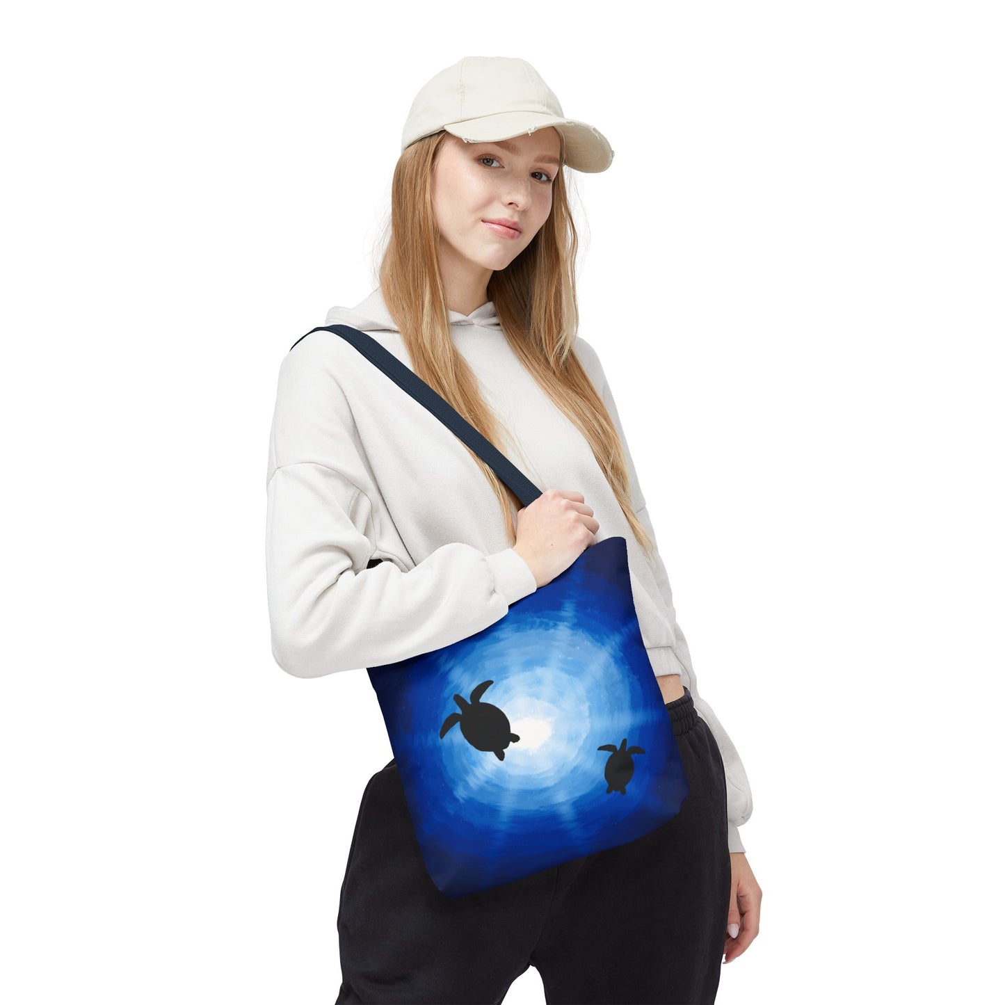 Tote Bag - Sea Turtles Swimming Hand Drawn by Anndria