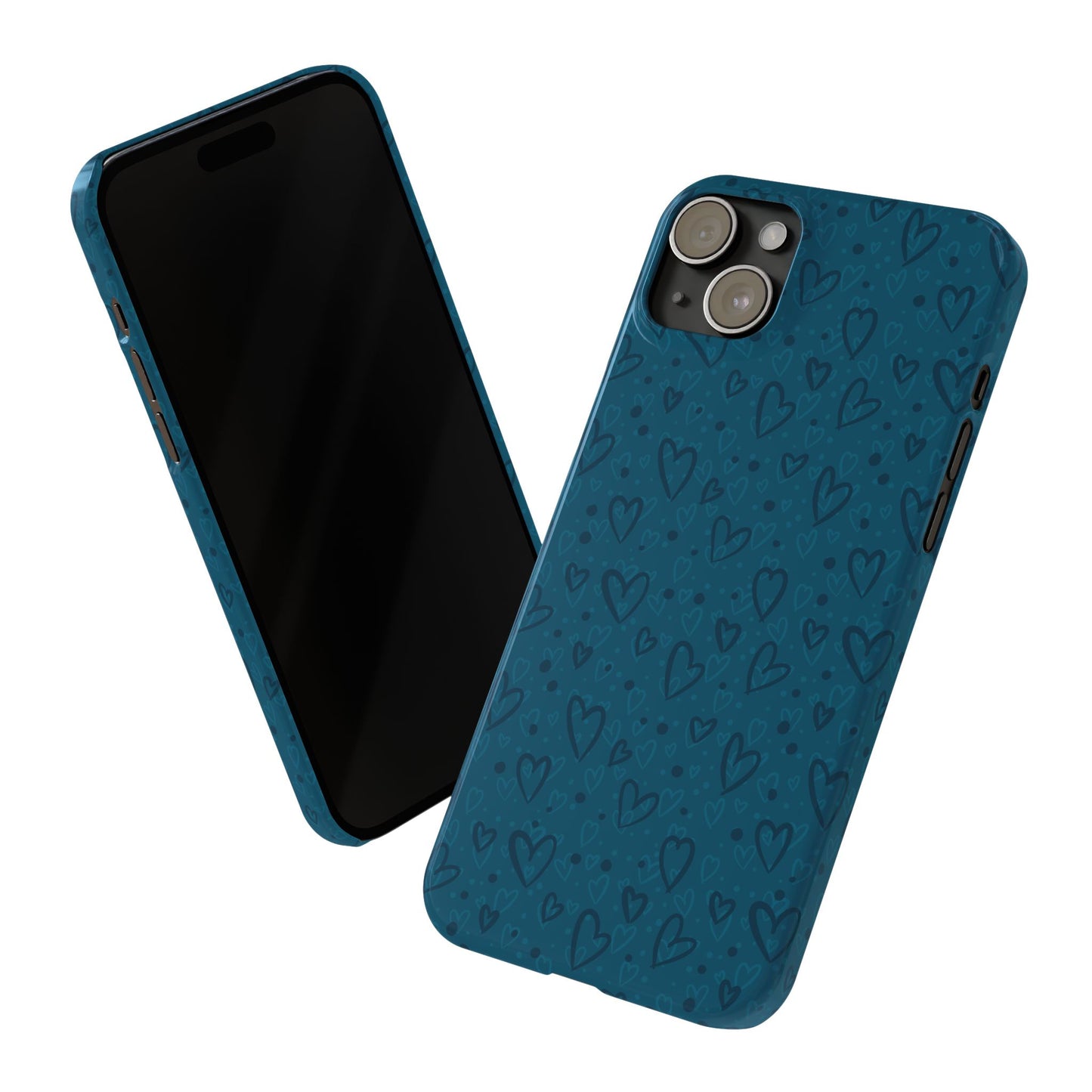 Heart Patterns Slim Phone Case - Stylish and Protective Mobile Cover