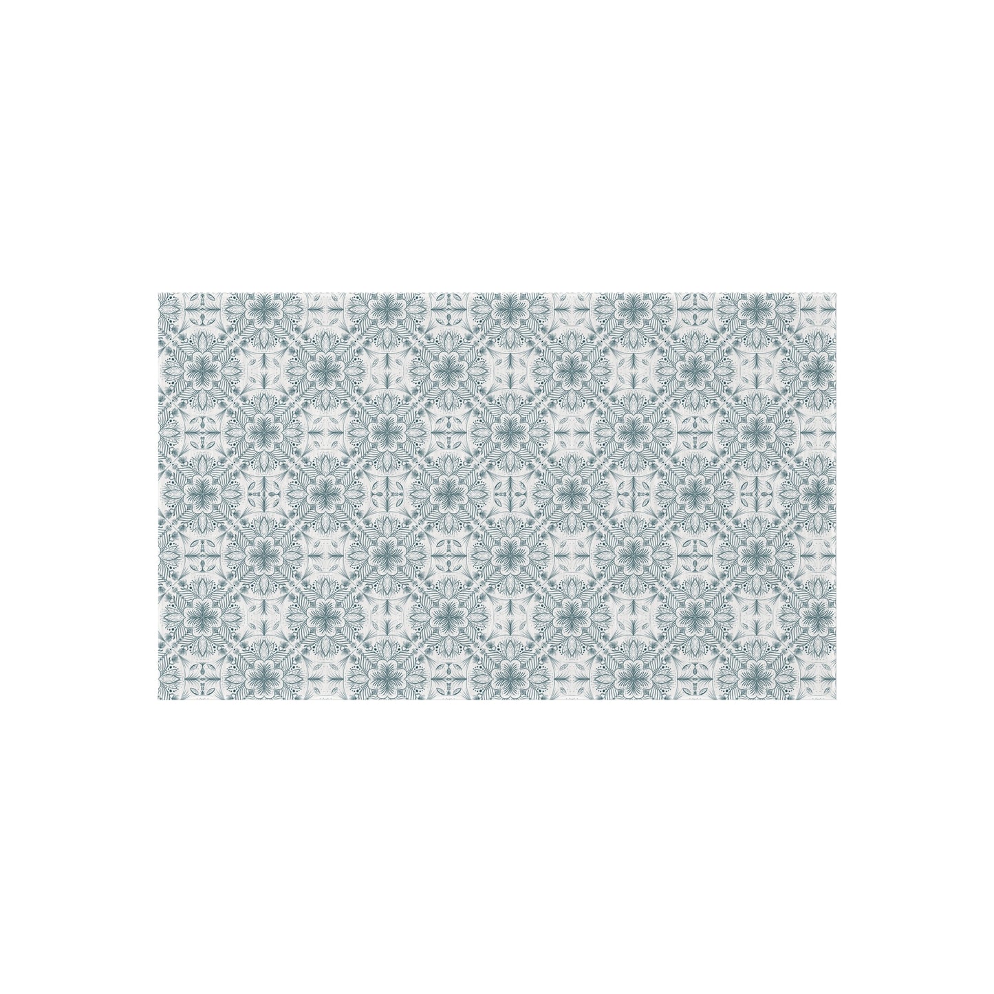Elegant Outdoor Rug - Floral Pattern for Patio & Garden Decor
