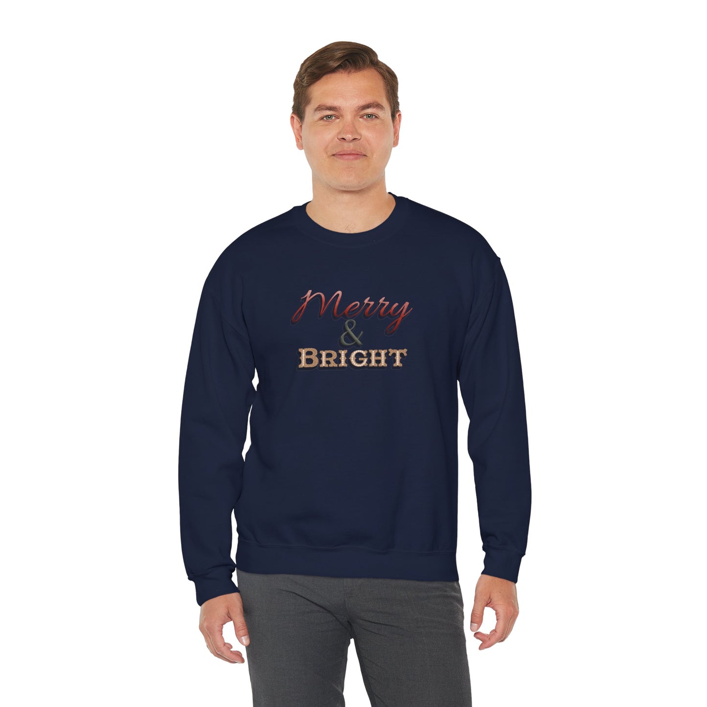 Merry & Bright Sweatshirt - Christmas Holiday