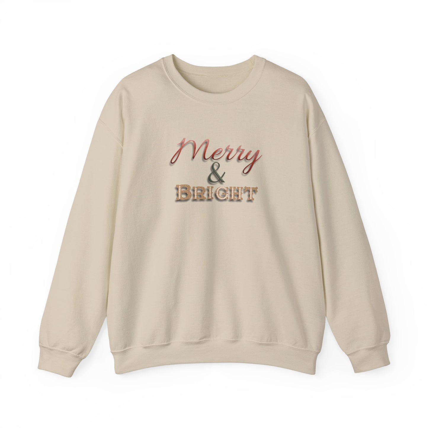 Merry & Bright Sweatshirt - Christmas Holiday