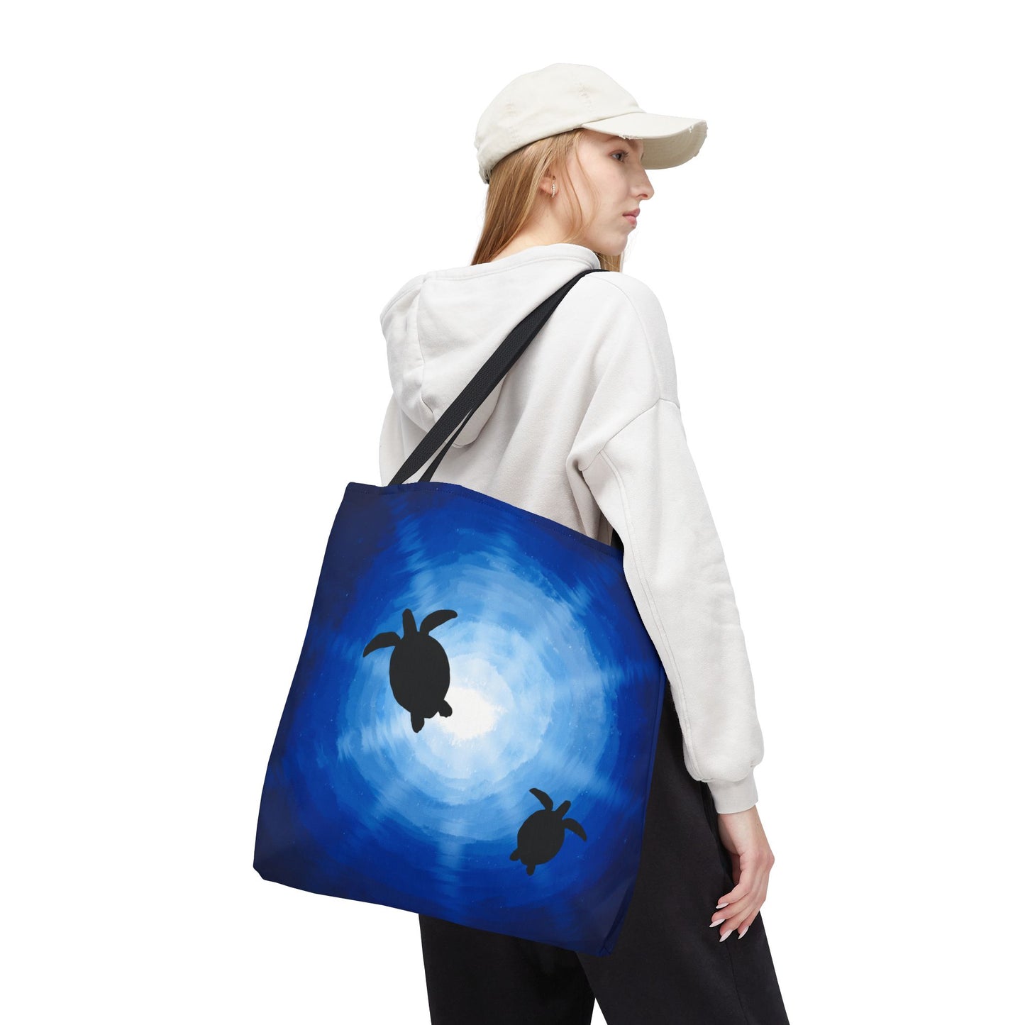 Tote Bag - Sea Turtles Swimming Hand Drawn by Anndria