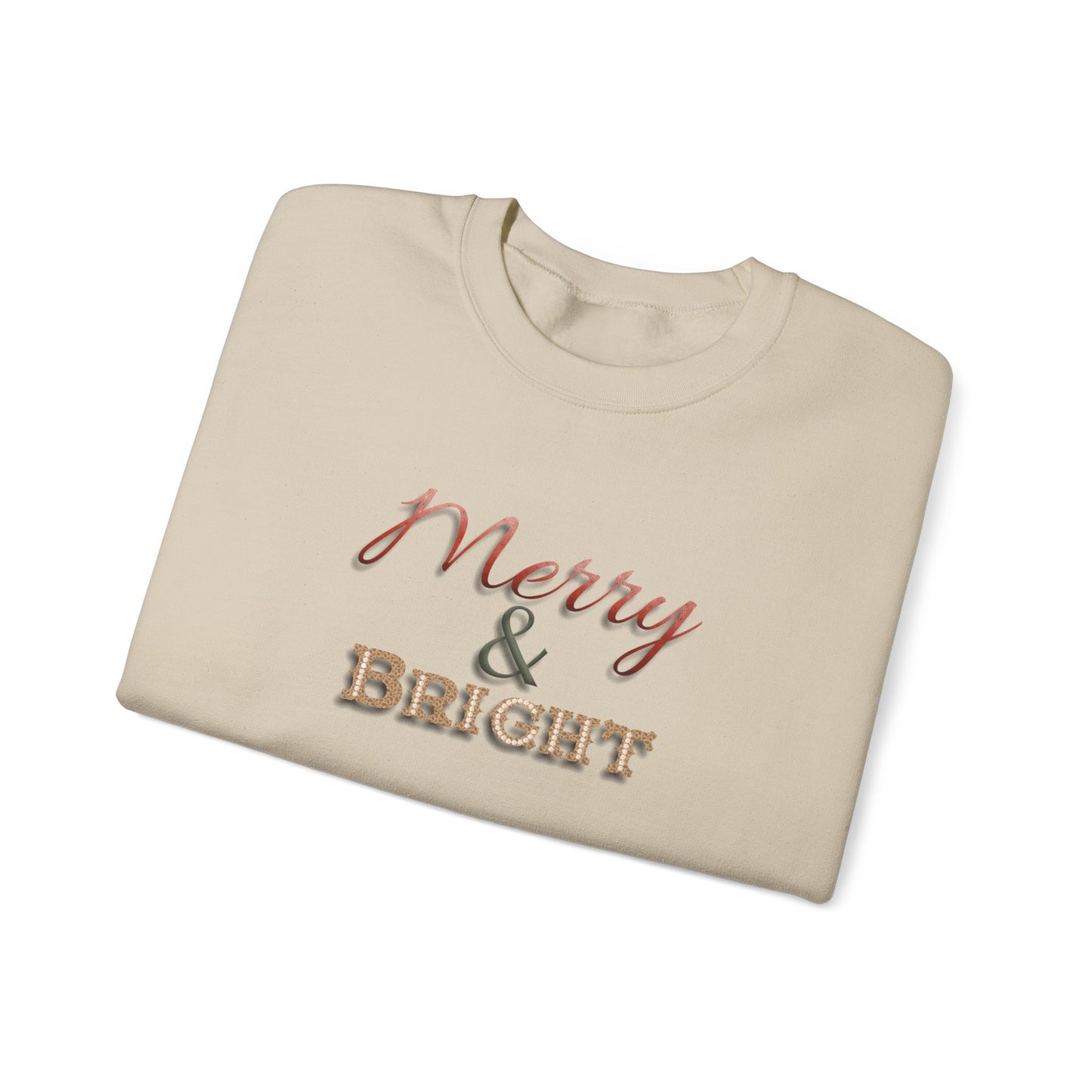 Merry & Bright Sweatshirt - Christmas Holiday