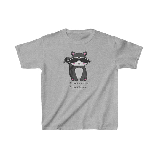 Raccoon Tee, Midnight Mischief, Kids Shirt, Children's Clothing, Cute Animal Illustration, Anndria Design