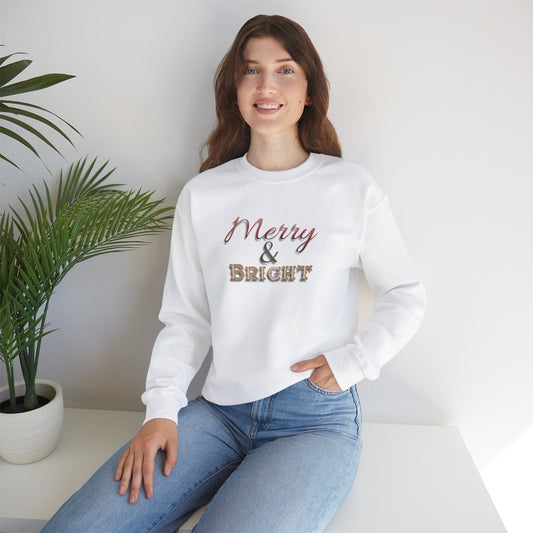 Merry & Bright Sweatshirt - Christmas Holiday