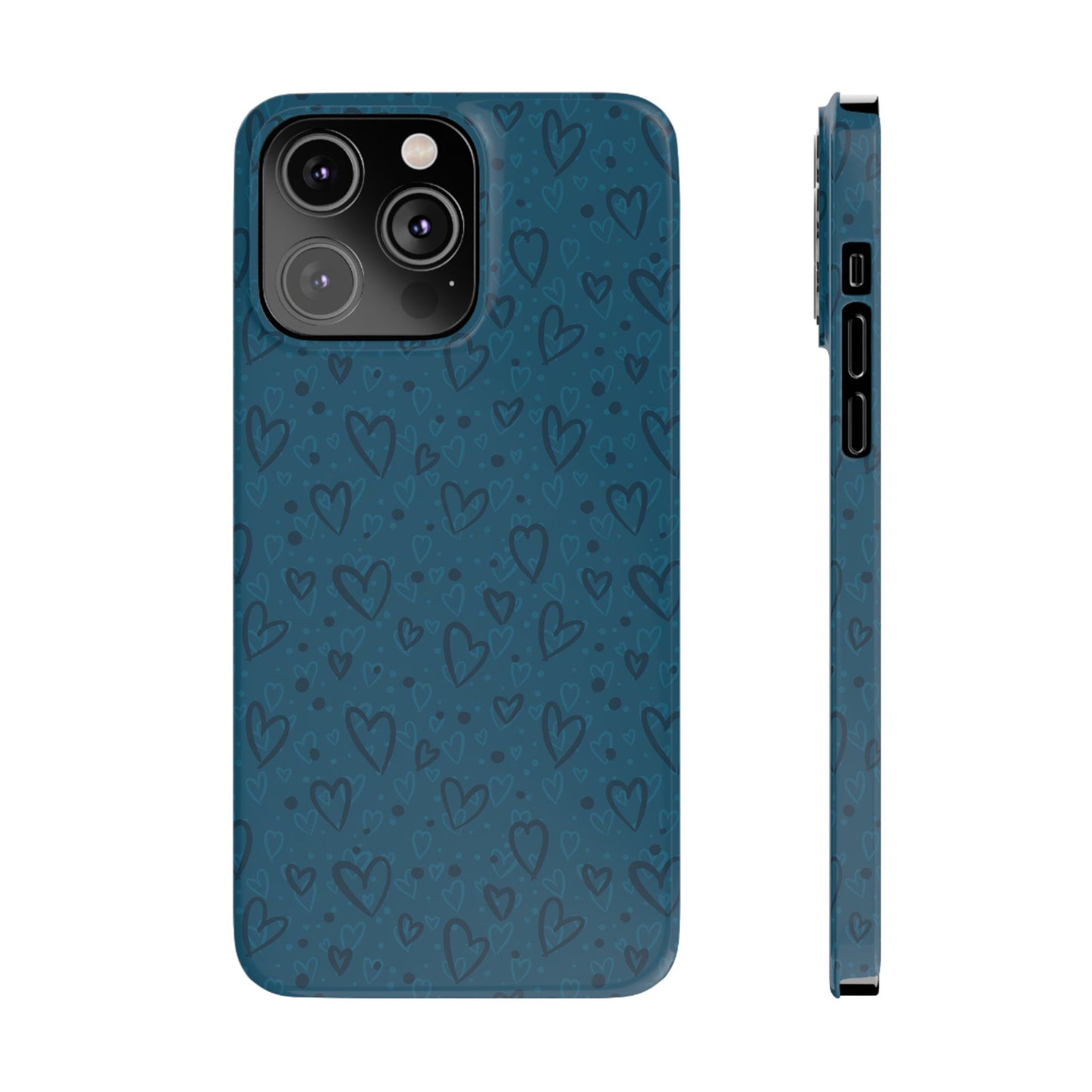 Heart Patterns Slim Phone Case - Stylish and Protective Mobile Cover