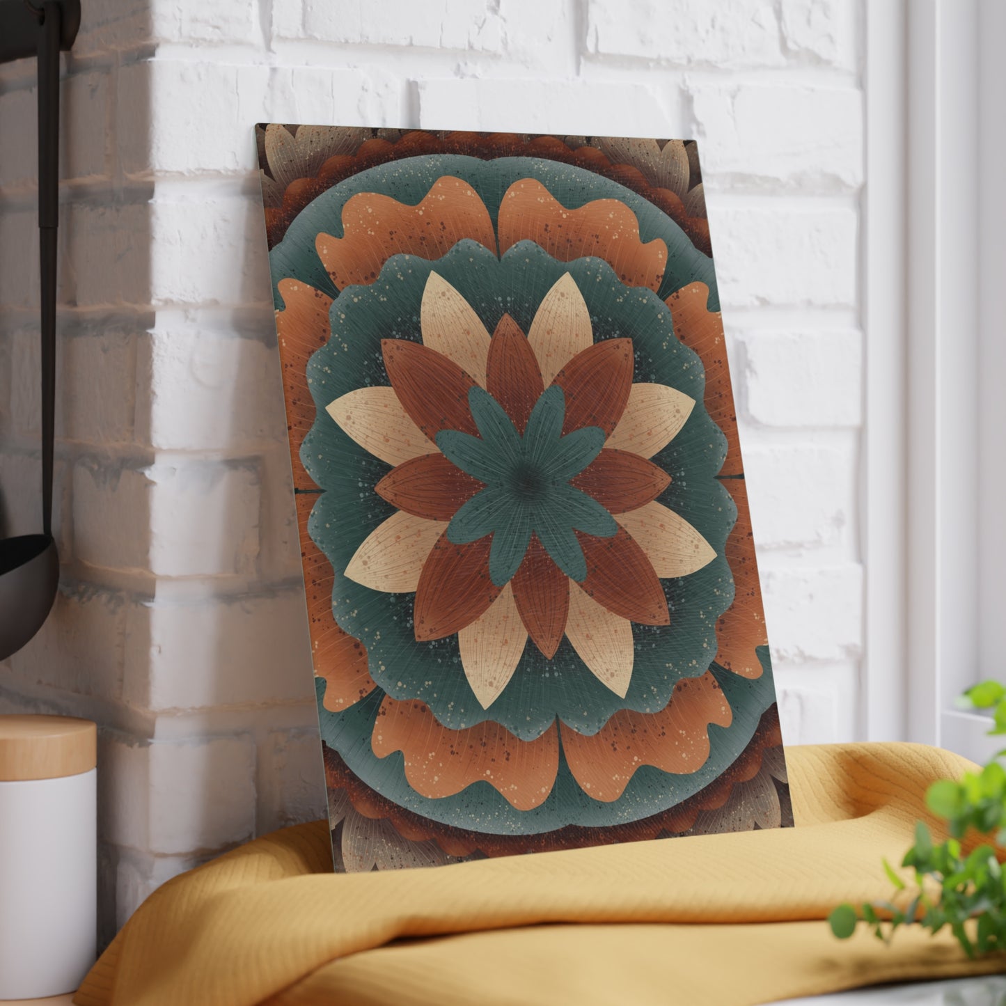 Harvest Harmony Glass Cutting Board | Tempered Glass Cutting Board by Anndria | 2 Sizes Available