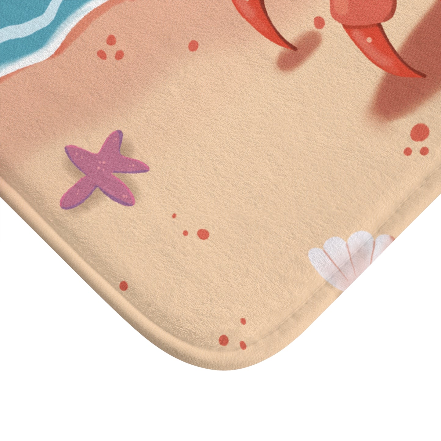 Bath Mat - Beachside Pincher Crab by Anndria